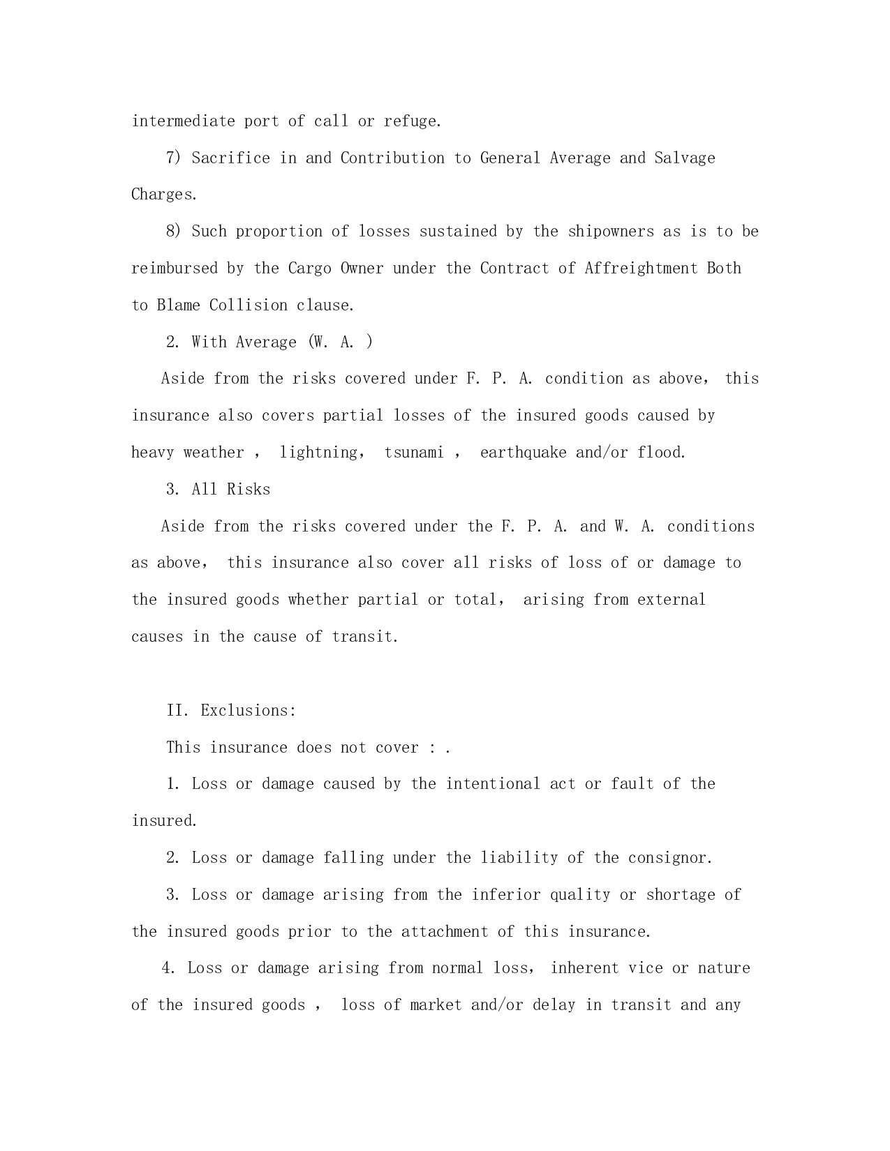 海洋运输货物保险条款（附英文）.doc 第6页