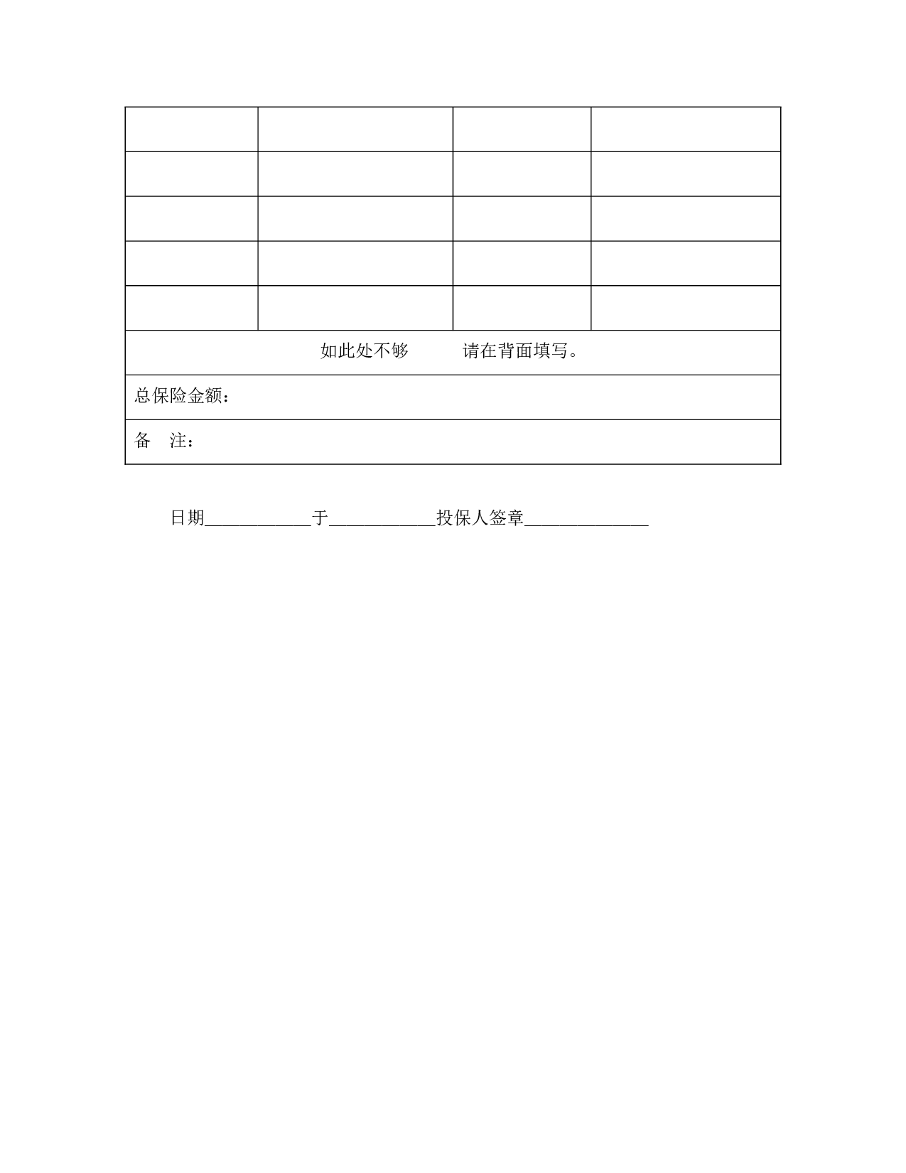 投保申请书（财产一切险）.doc 第2页