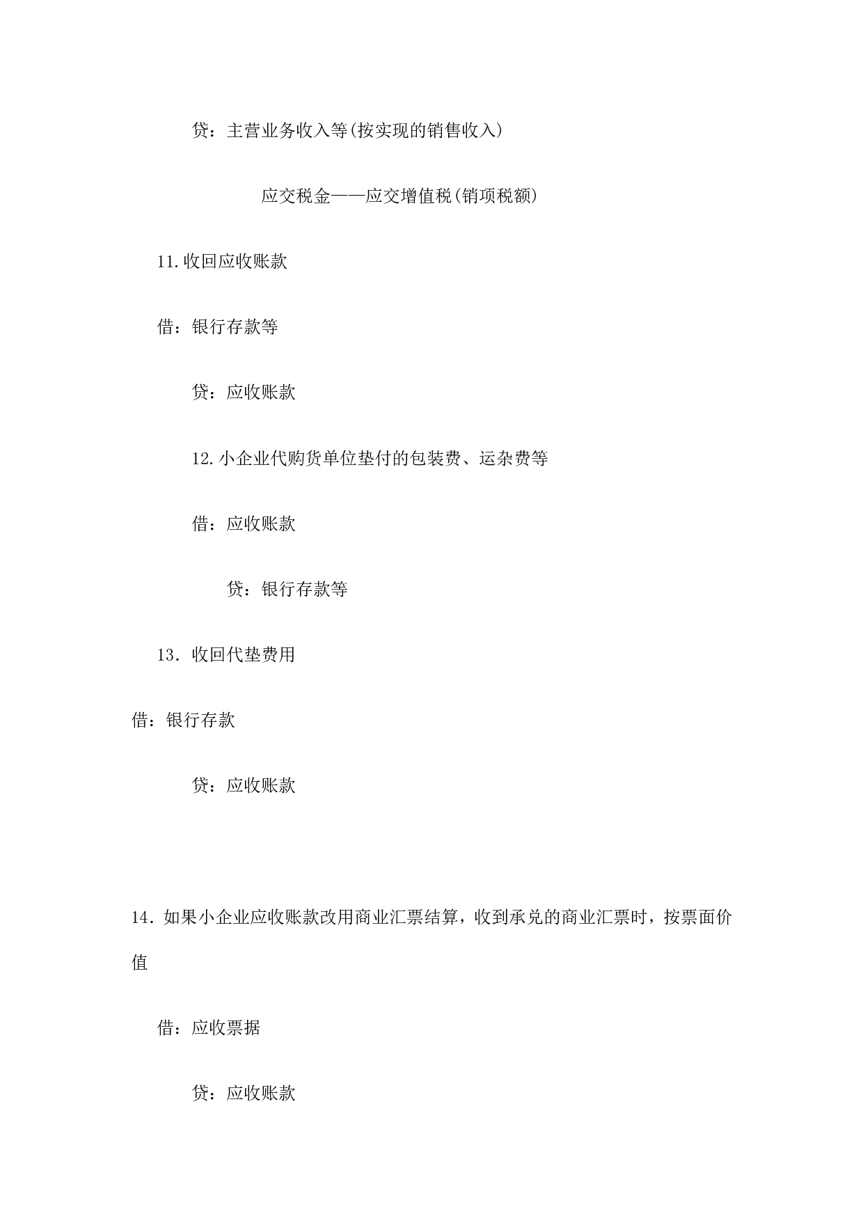 小企业会计分录汇总（二）.doc 第2页
