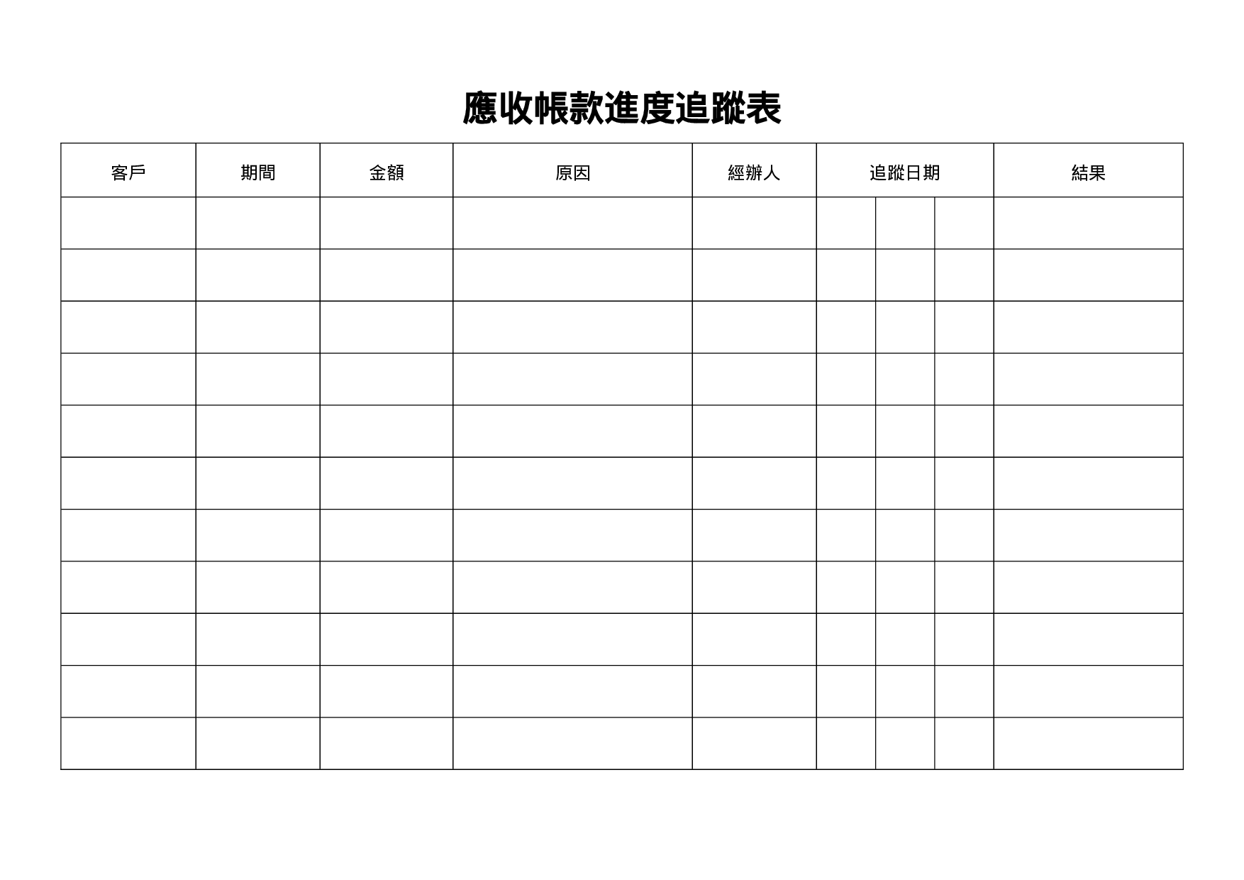 应收帐款进度追踪表.doc 第1页