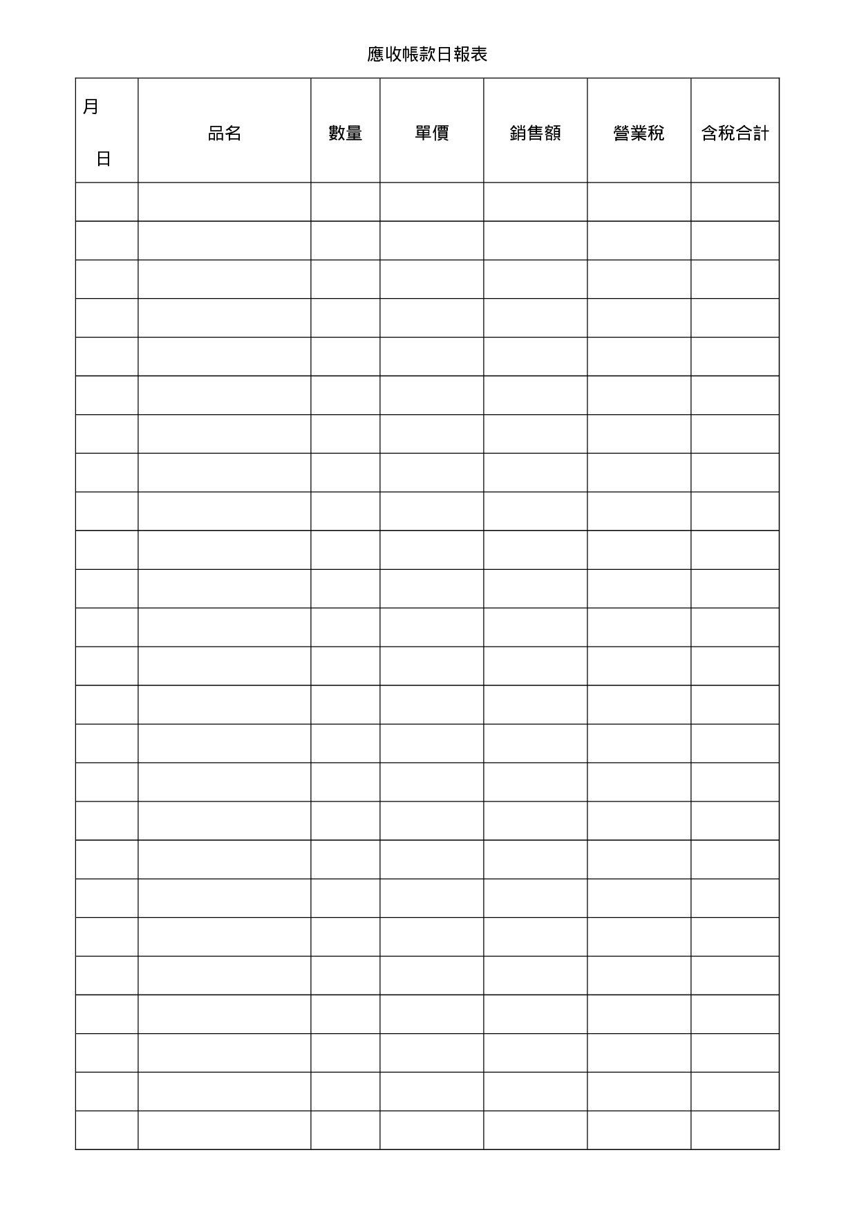 应收帐款日报表.doc 第1页