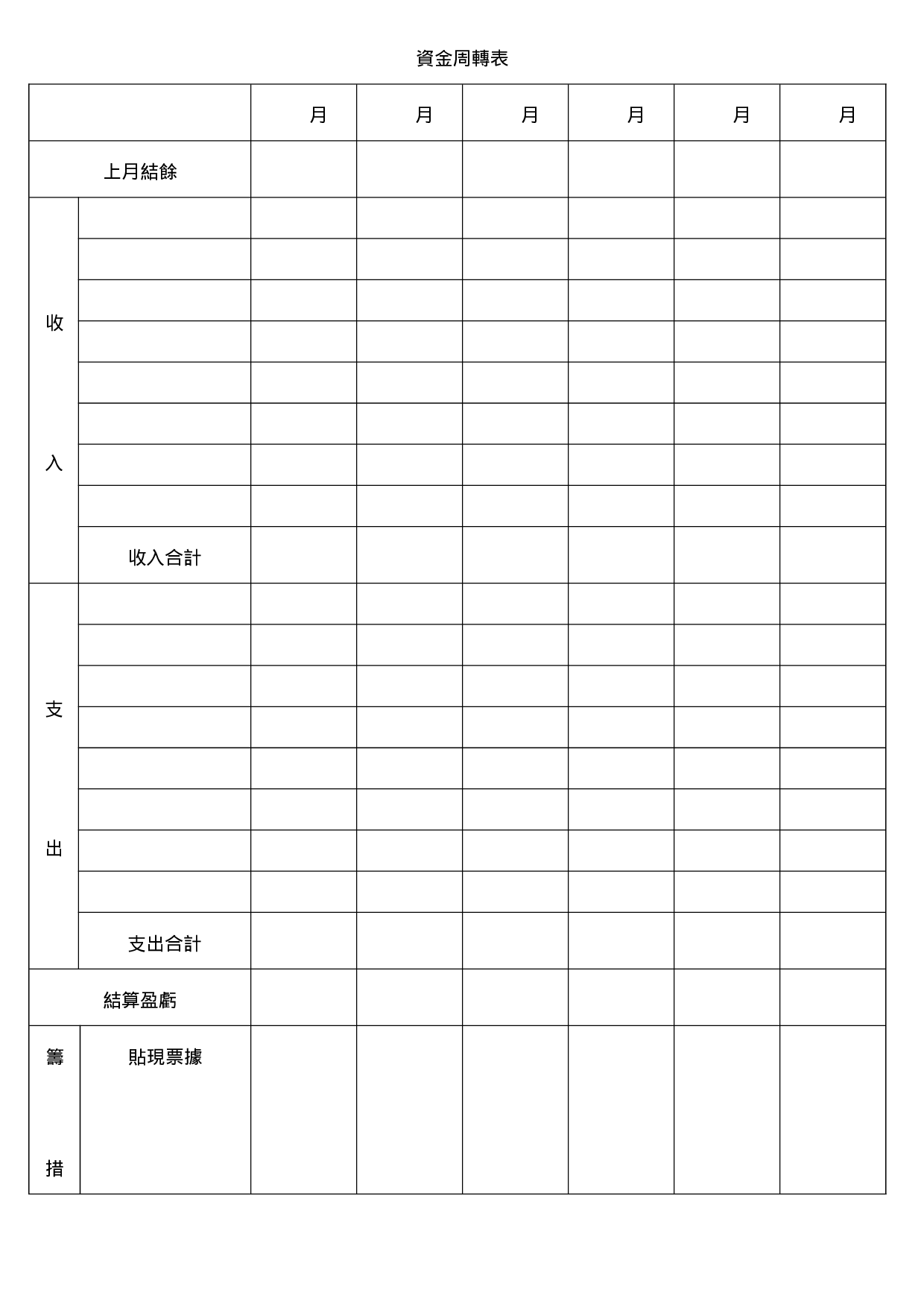 资金周转表1.doc 第1页