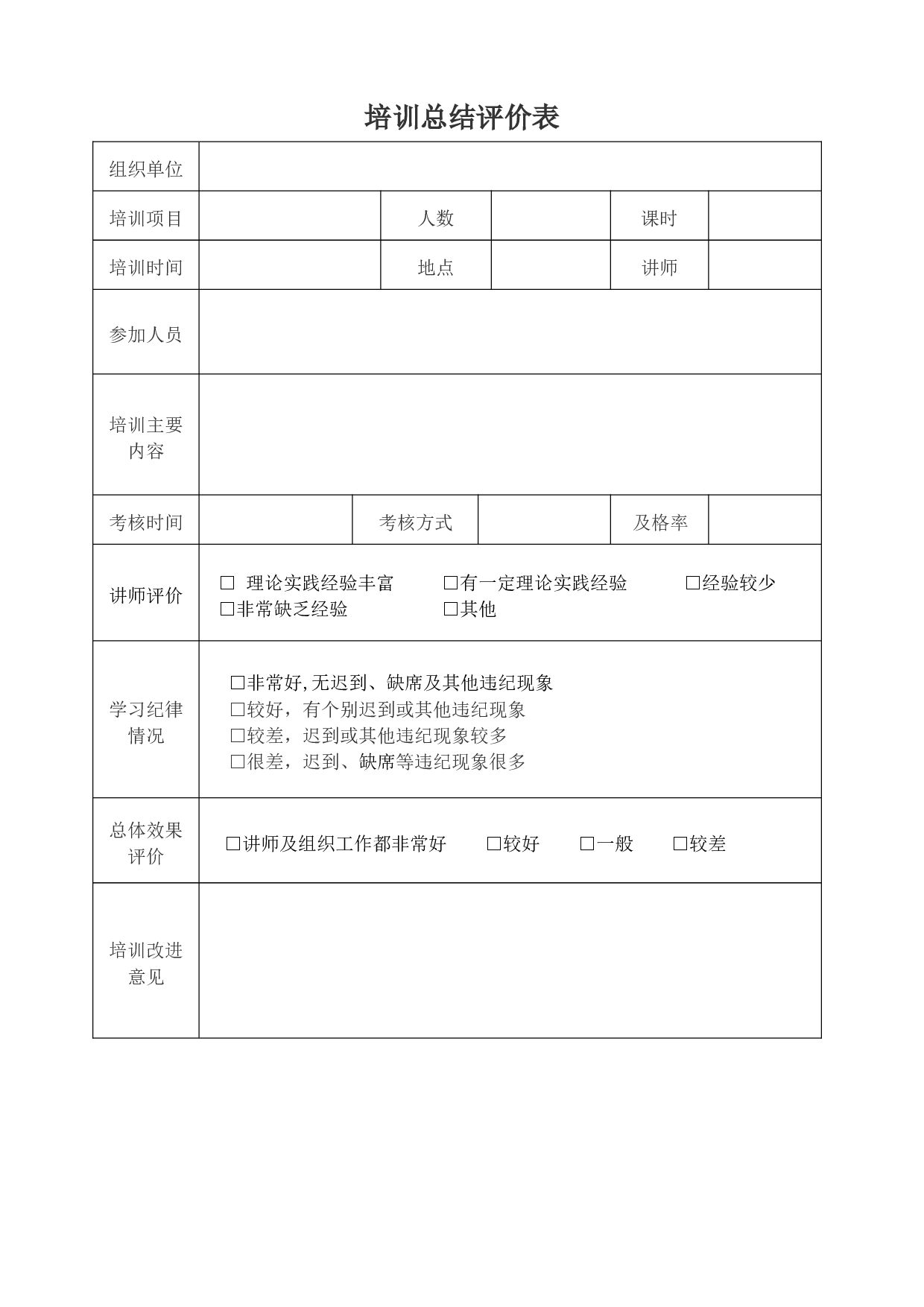 培训效果跟踪表 5页.doc 第2页