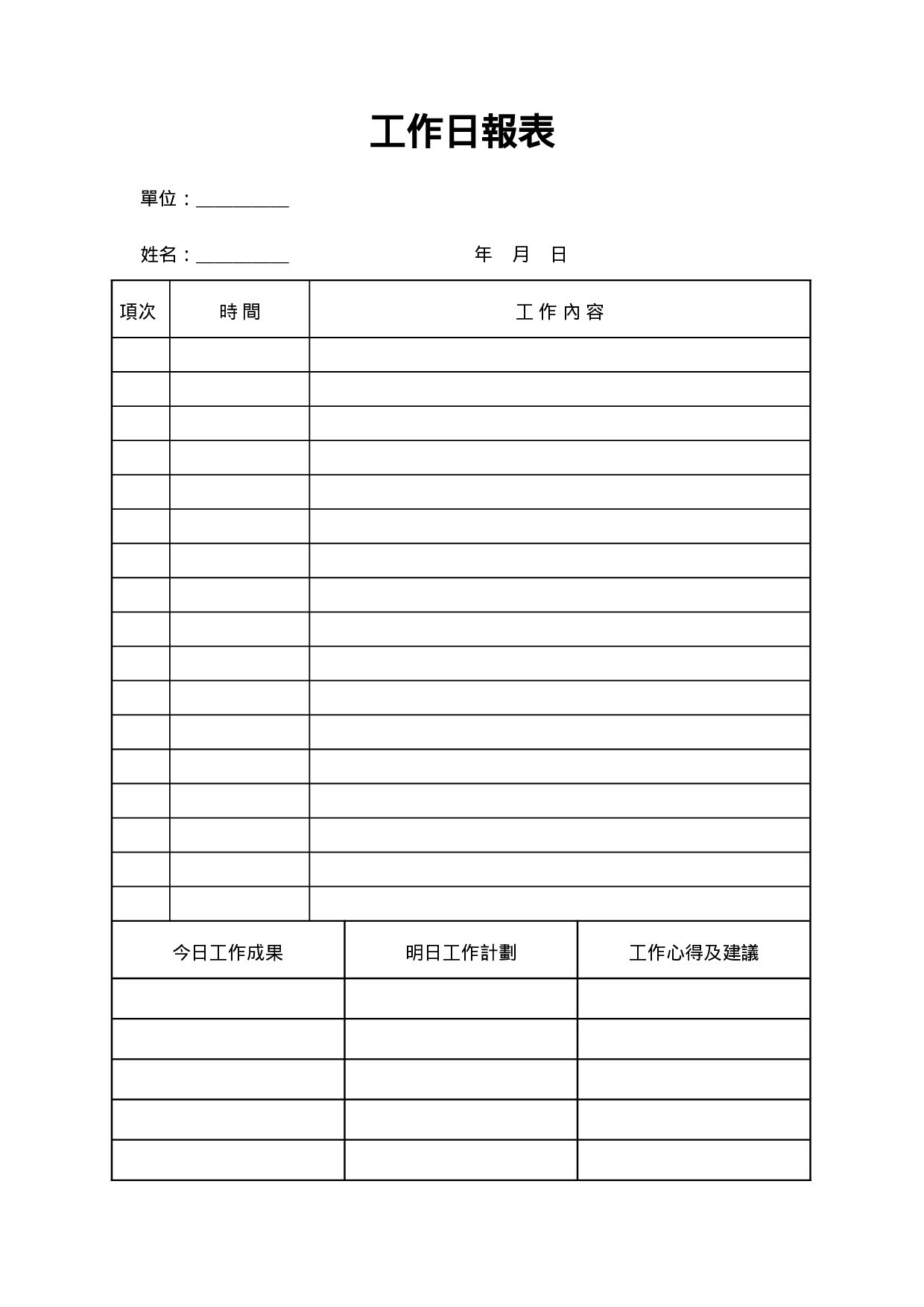 工作日报表.doc 第1页