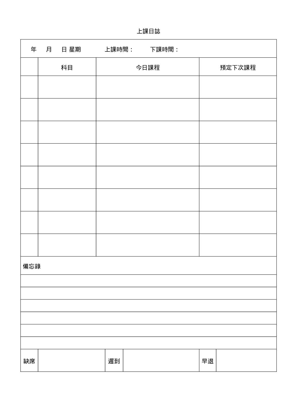 上课日志.doc 第1页