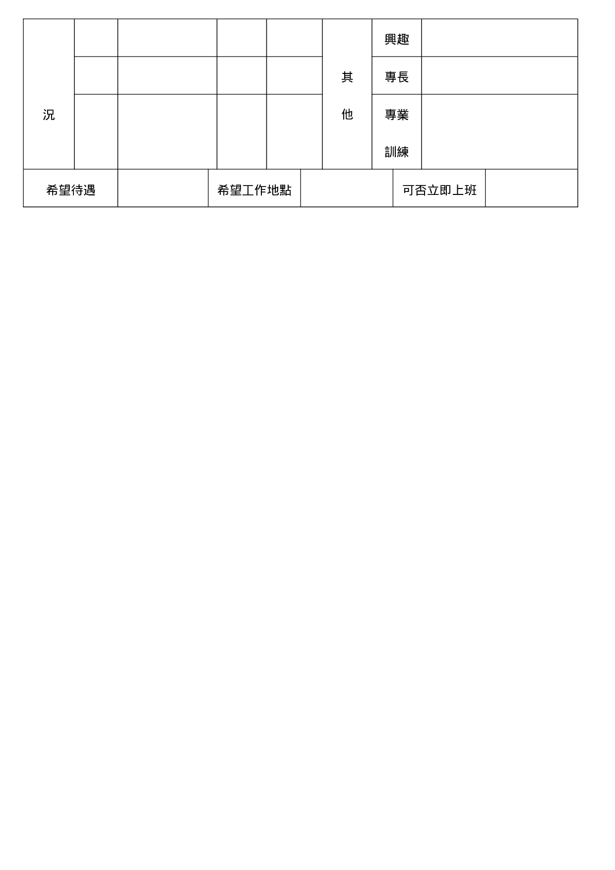 新进人员履历表.doc 第2页