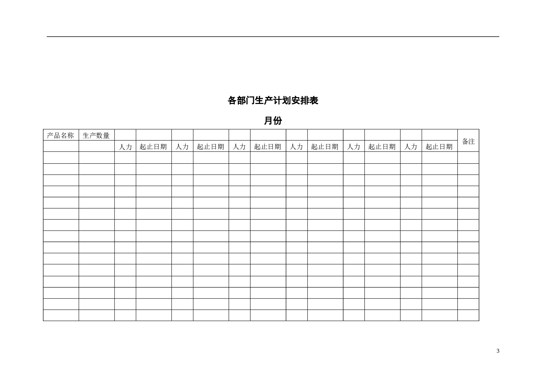 生产部门所需表格汇总 29页.doc 第3页
