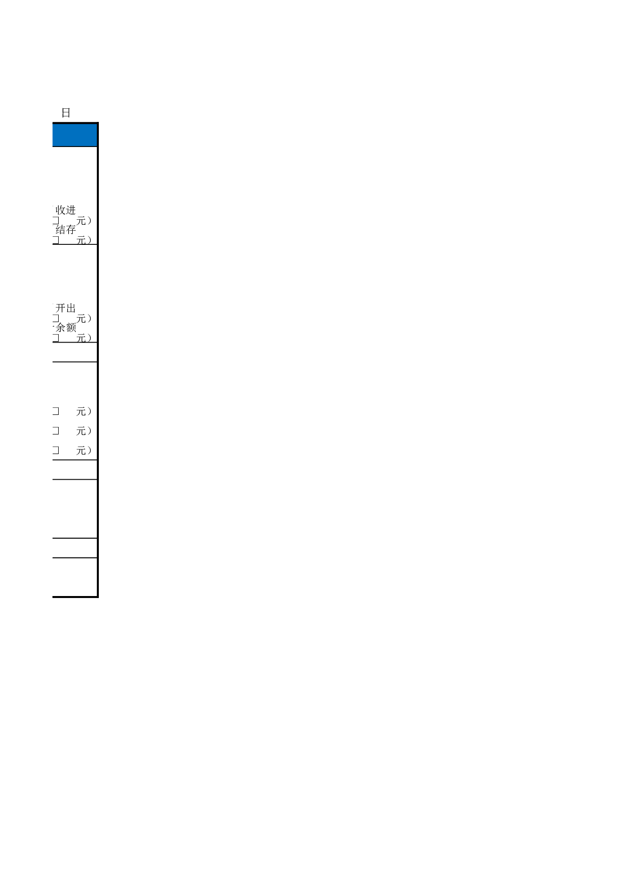 财务科目日报表.xlsx 第2页