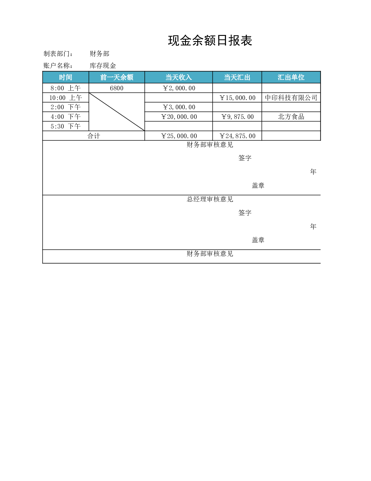 银行存款日记账管理.xlsx 第5页