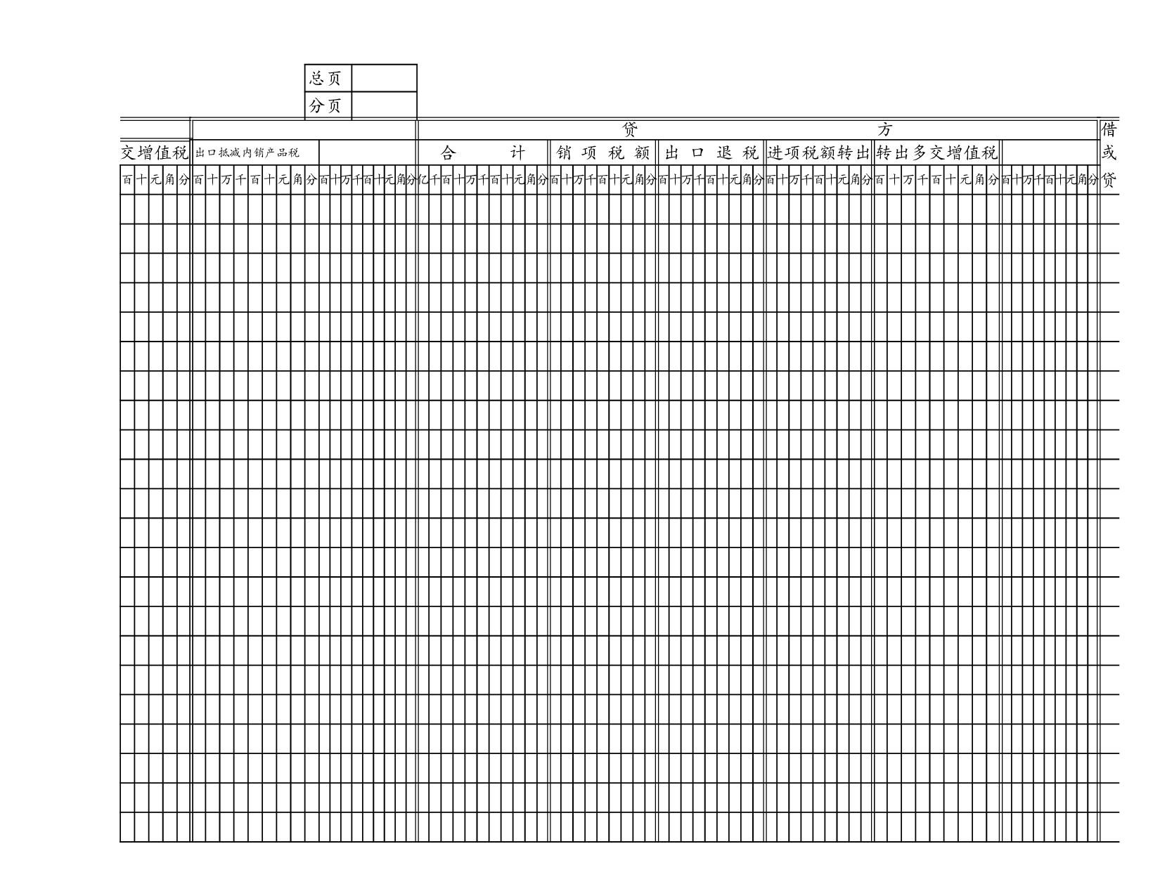 增值税明细账.xls 第2页