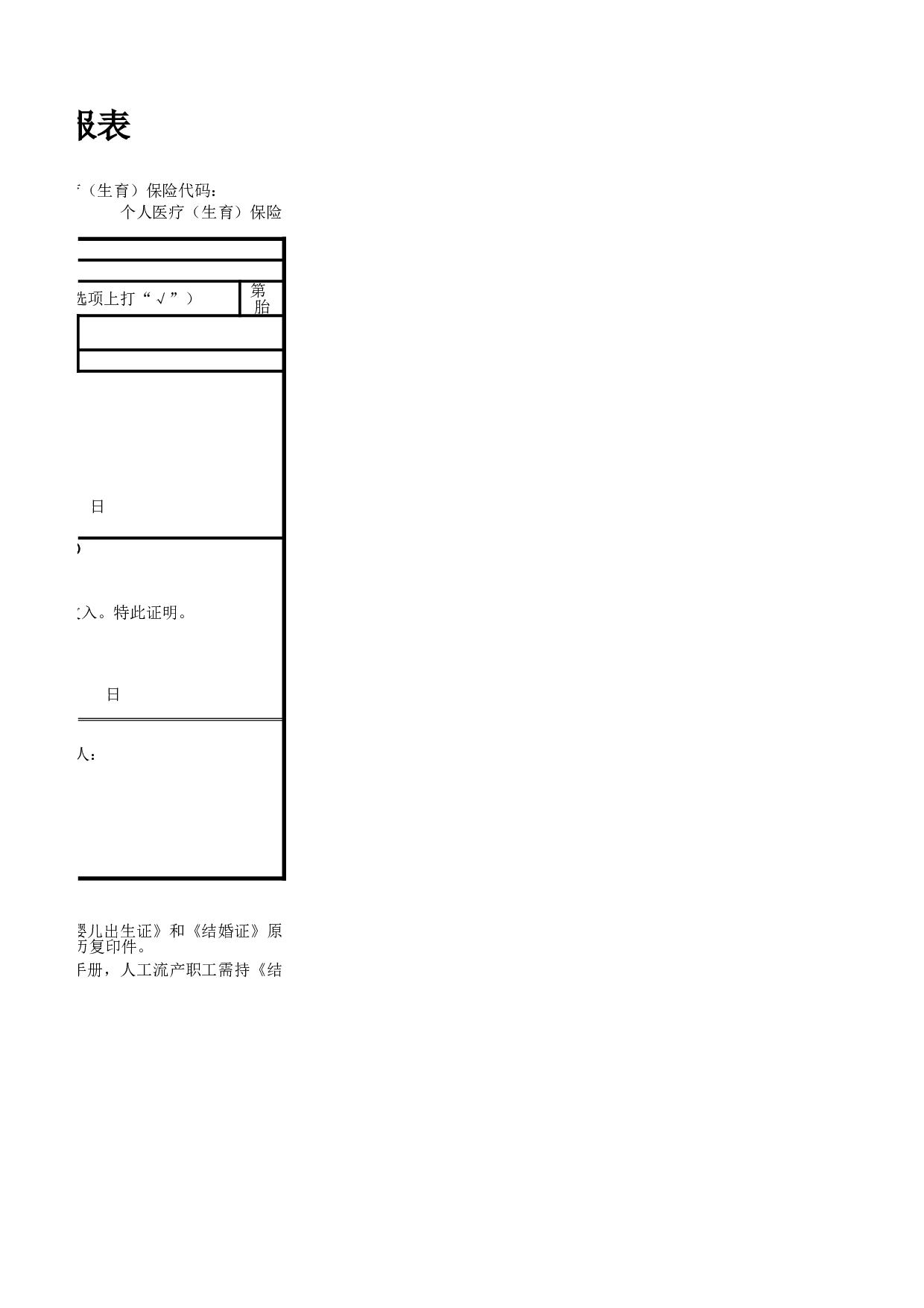 生育保险申报表.xlsx 第2页