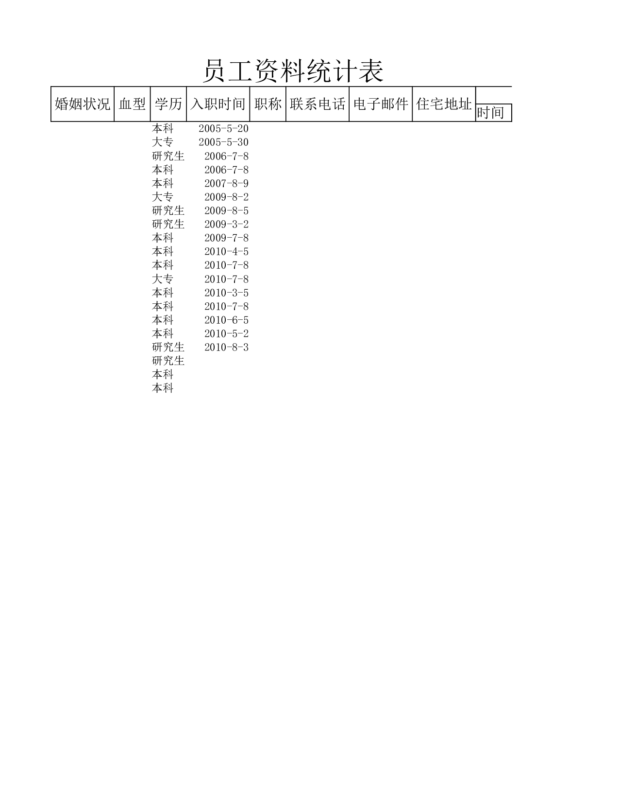 员工工龄统计表.xlsx 第2页