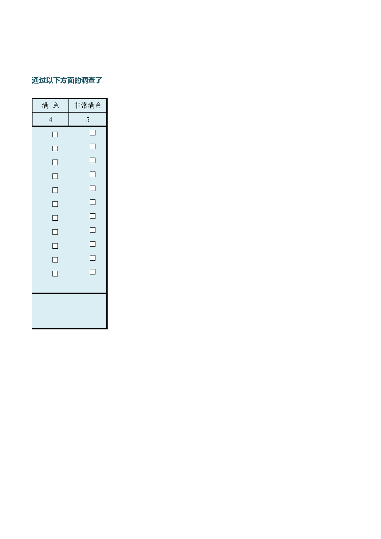 客户满意度调查问卷.xlsx 第2页