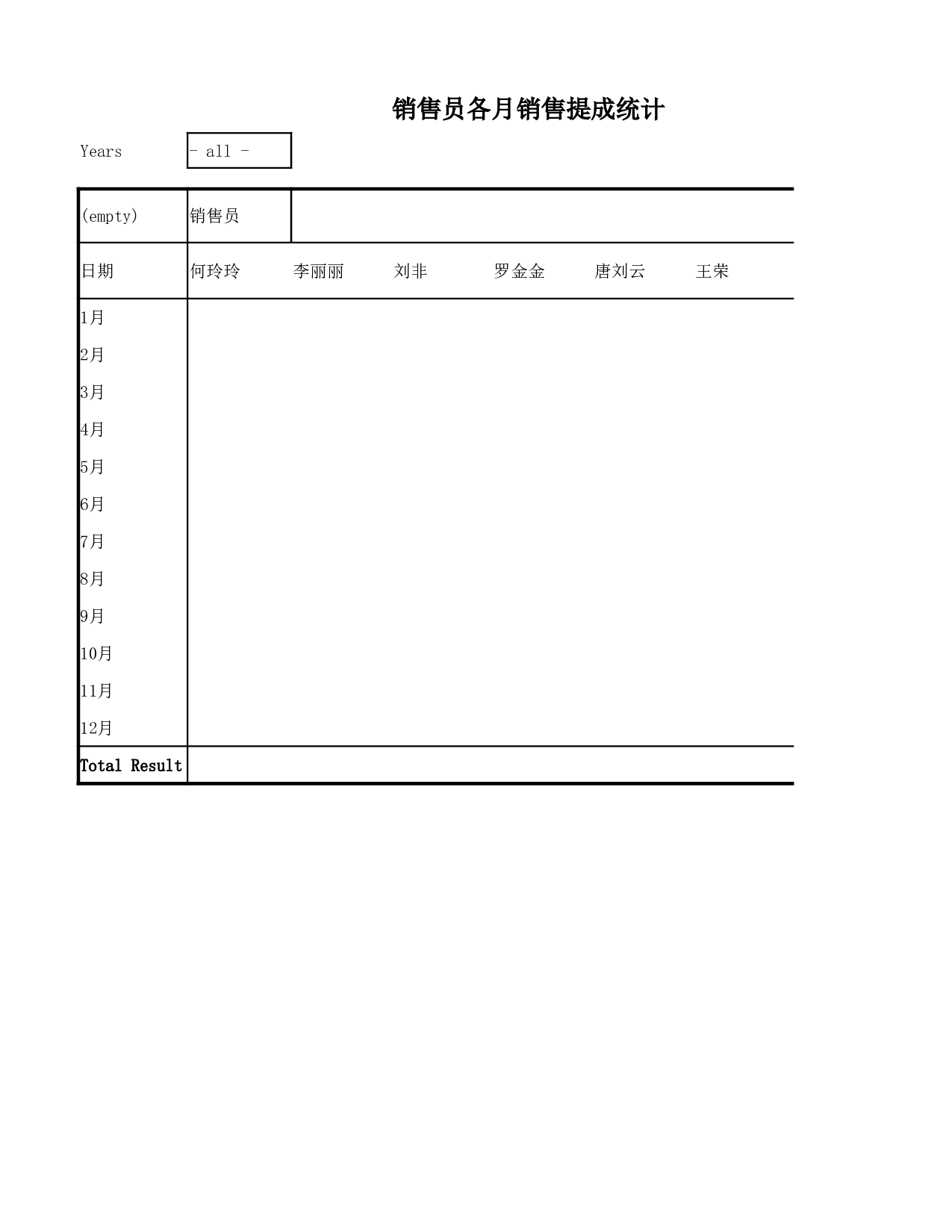 销售员各月销售提成计算.xlsx 第1页