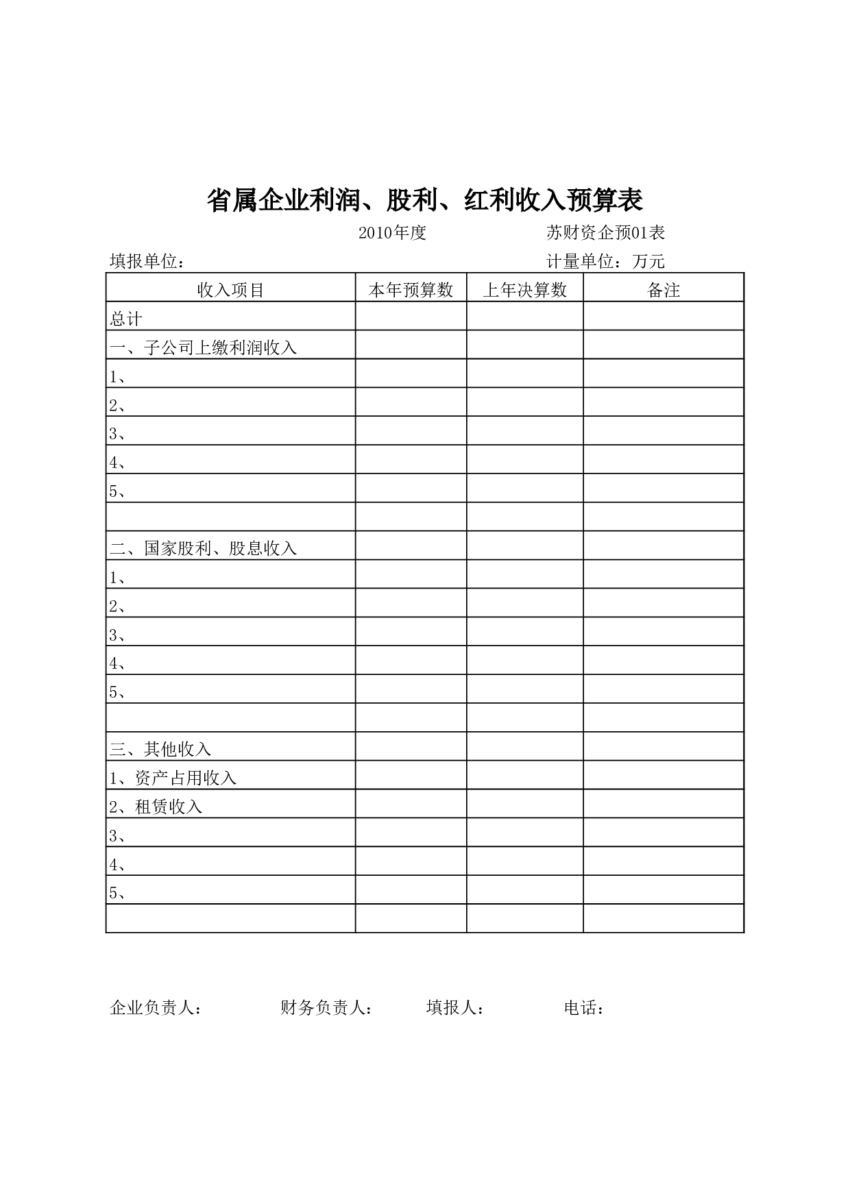 _经营预算表.xls 第2页