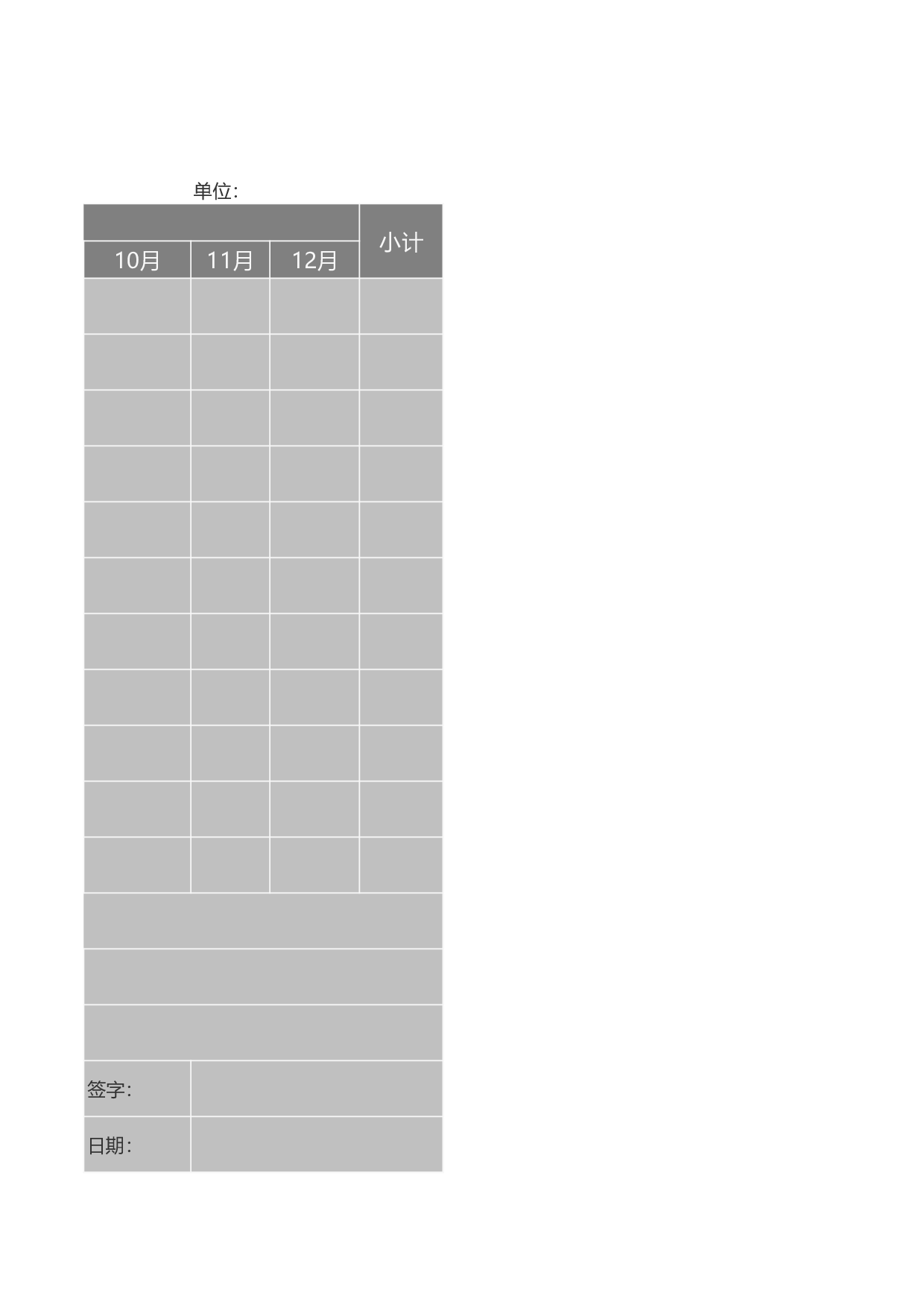 公司项目预算审批excel模板.xls 第3页