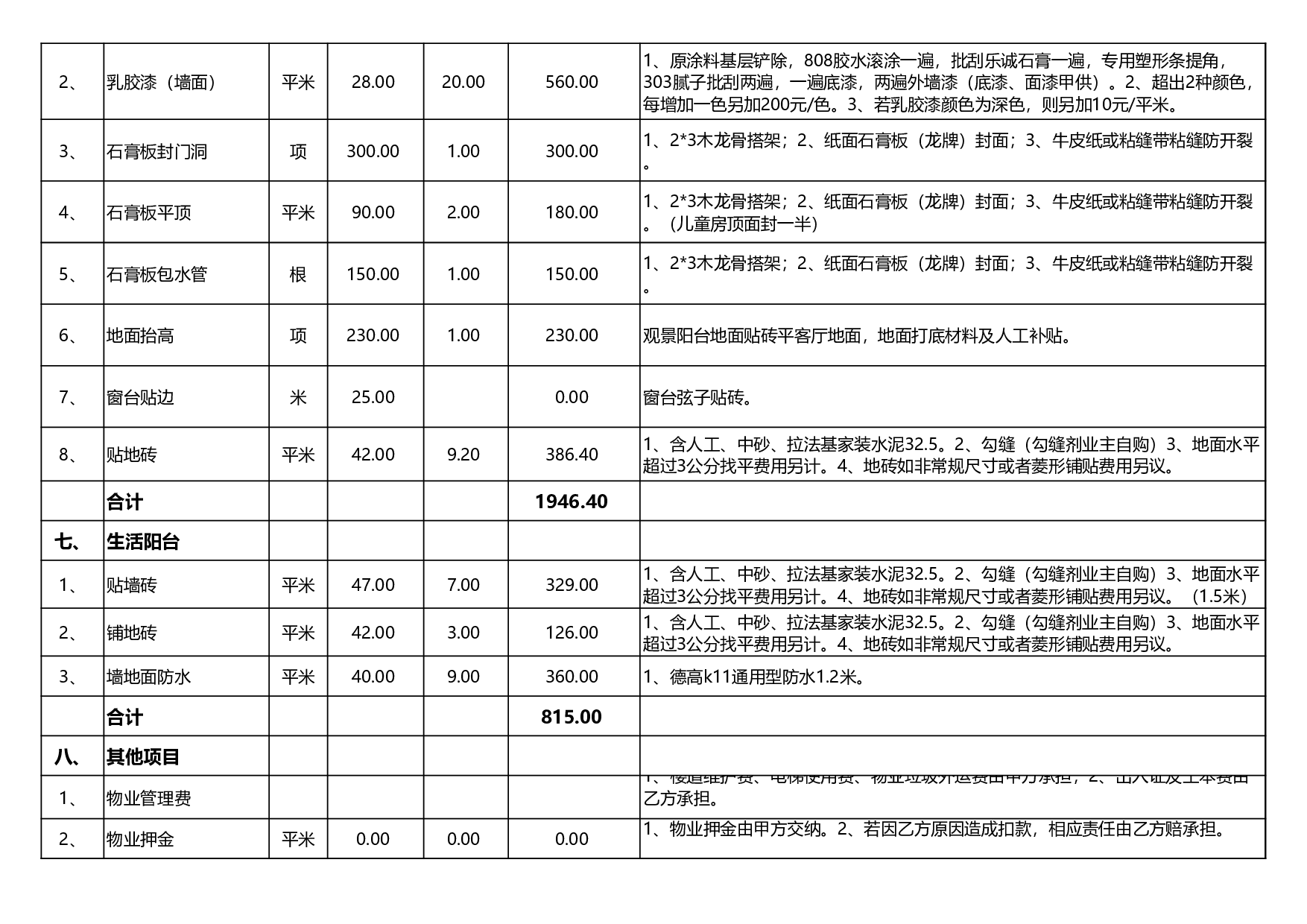 家装预算书.xls 第4页