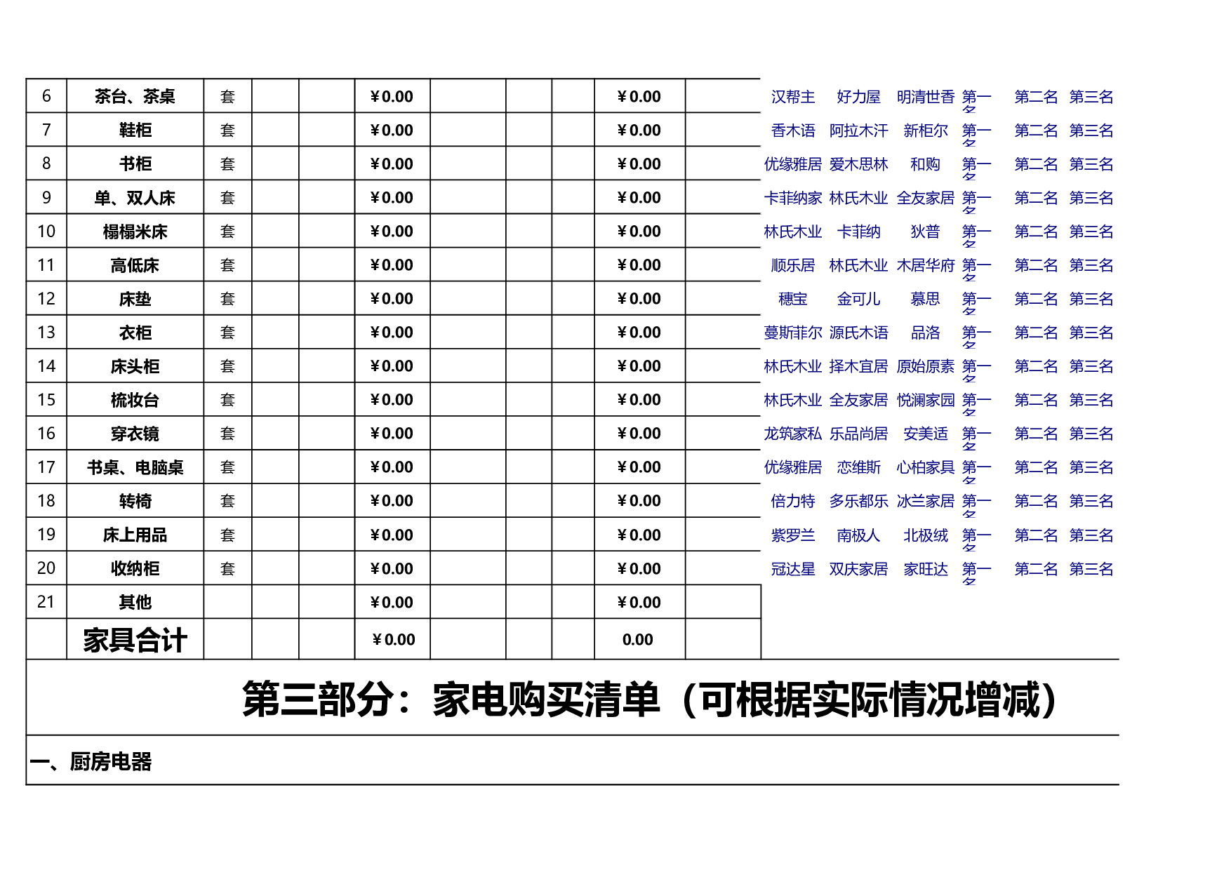 新房装修预算表.xls 第6页