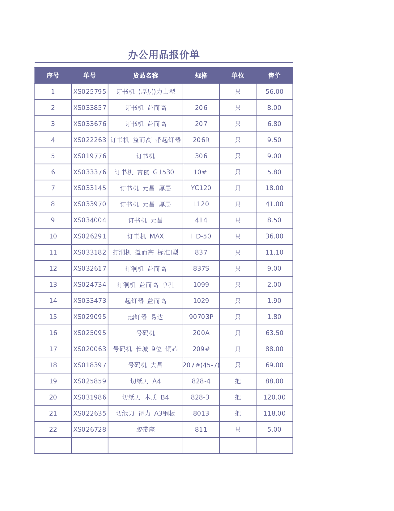 报价单59e4708866e0b.xls 第1页