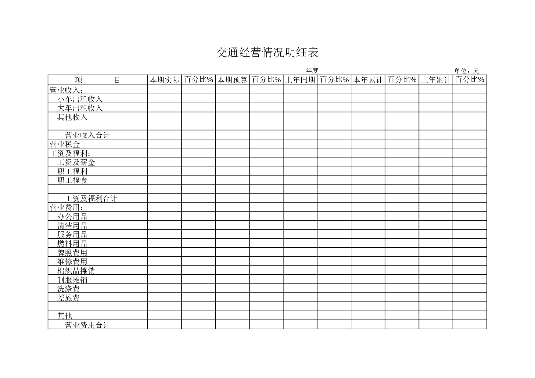 交通经营情况明细表.xls 第1页