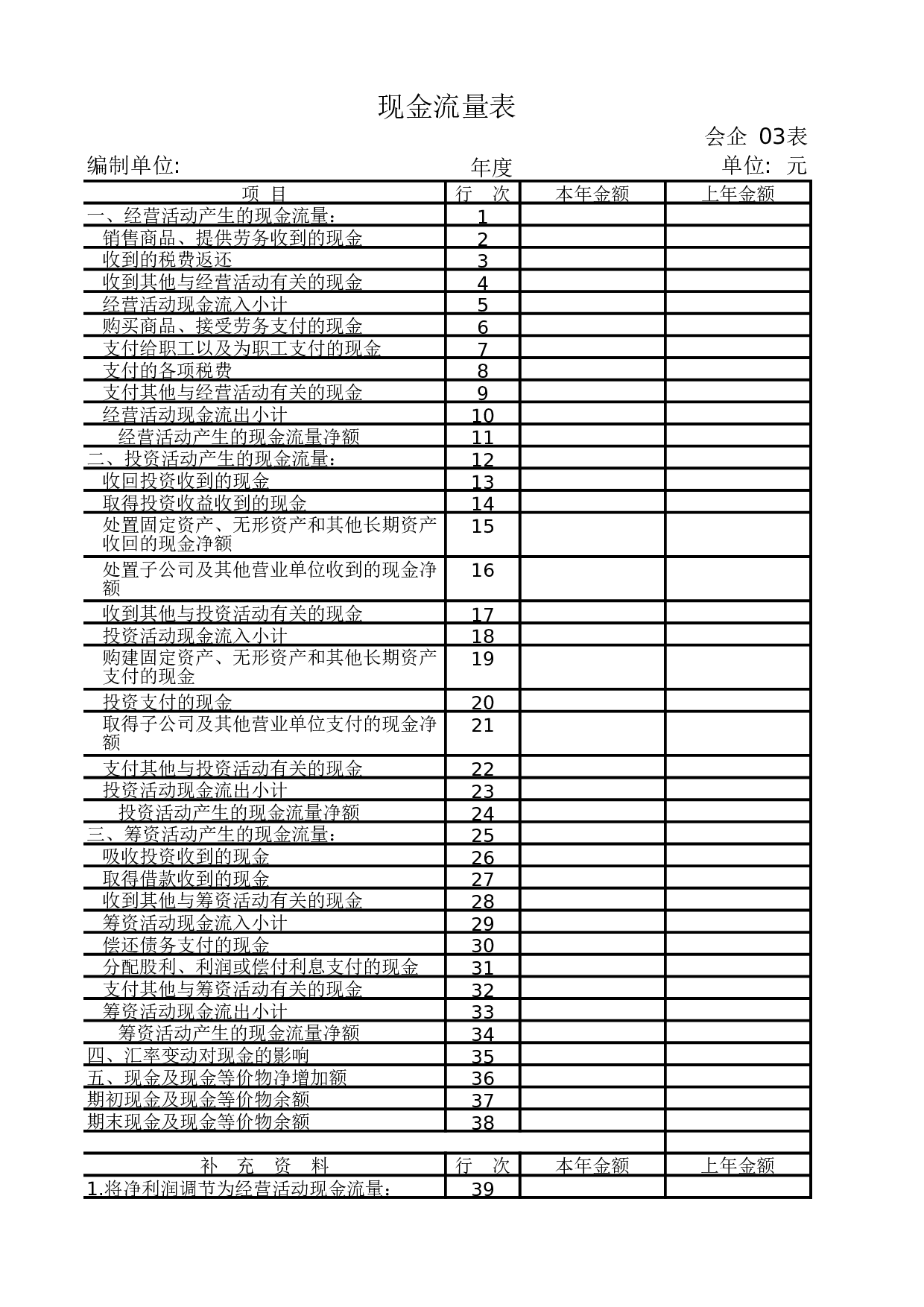 企业公司单位会计用表.xls 第3页