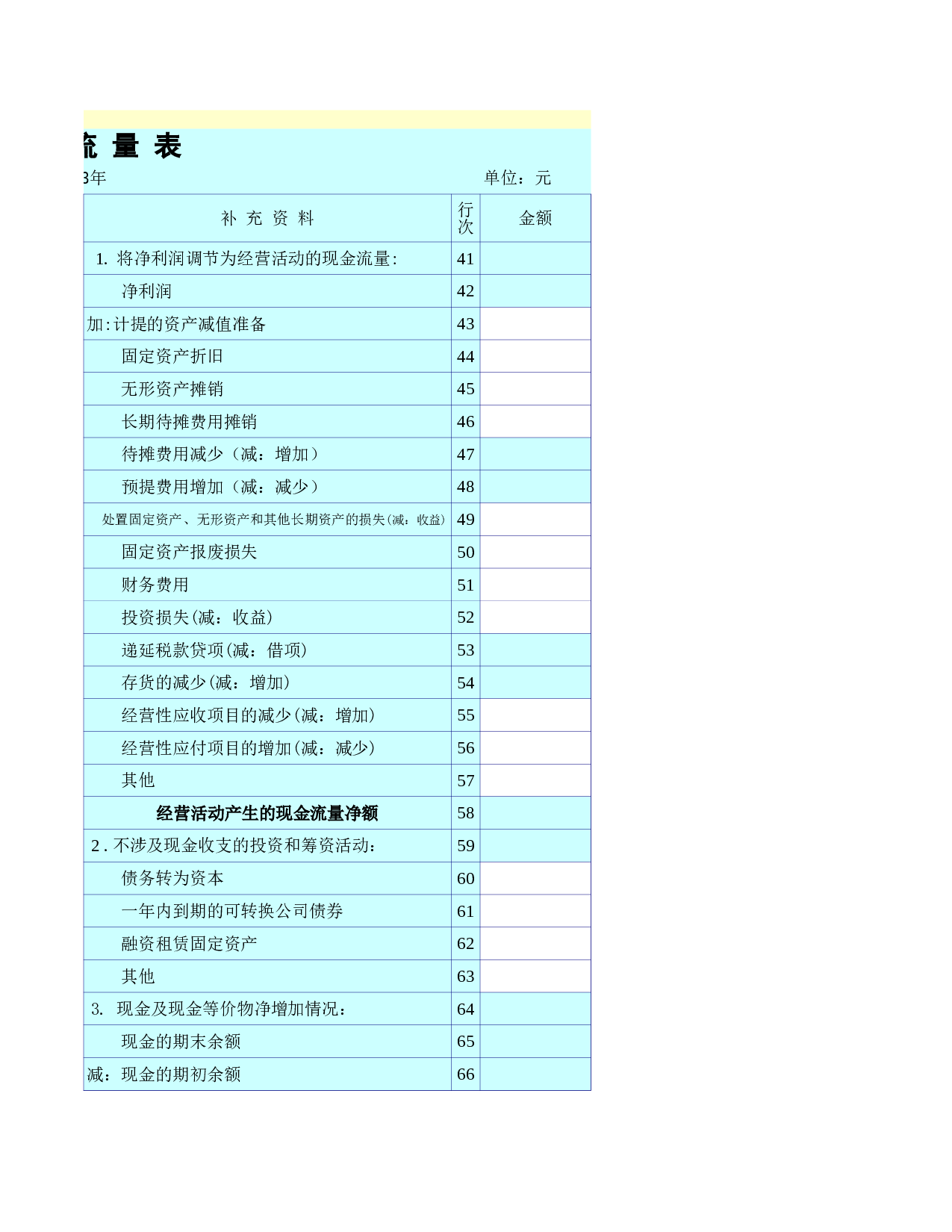企业现金流量表.xls 第3页