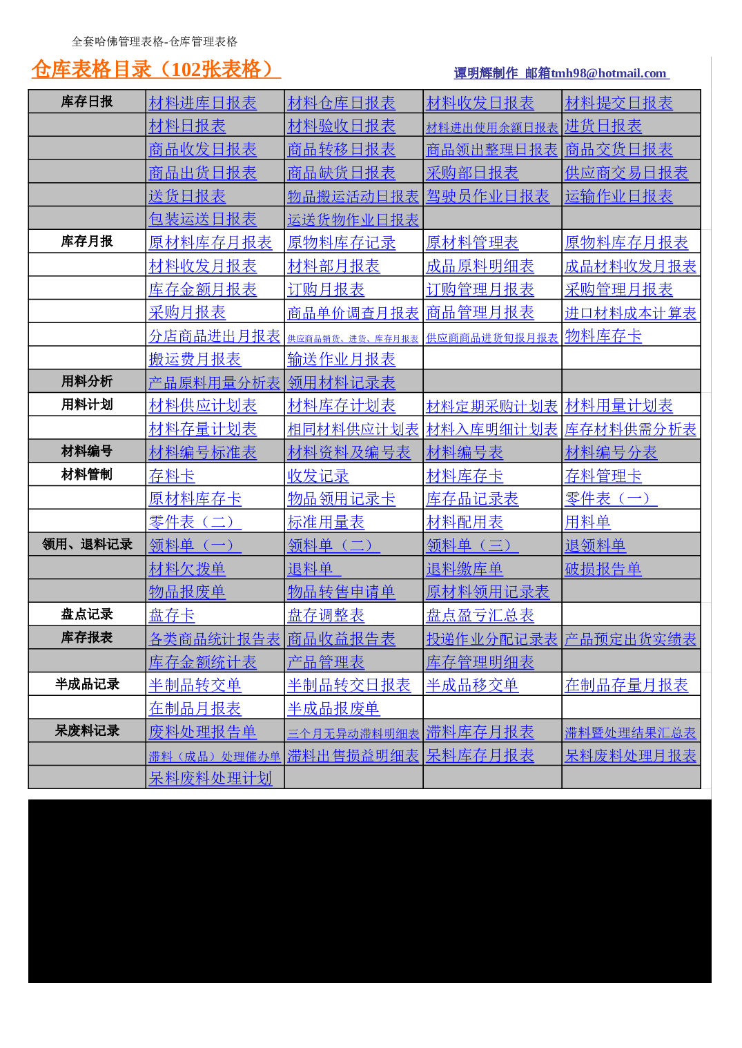 全套仓库管理表格.xls 第3页