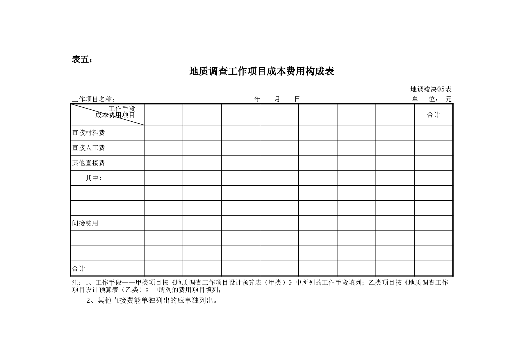 地质调查费用报表.xls 第6页