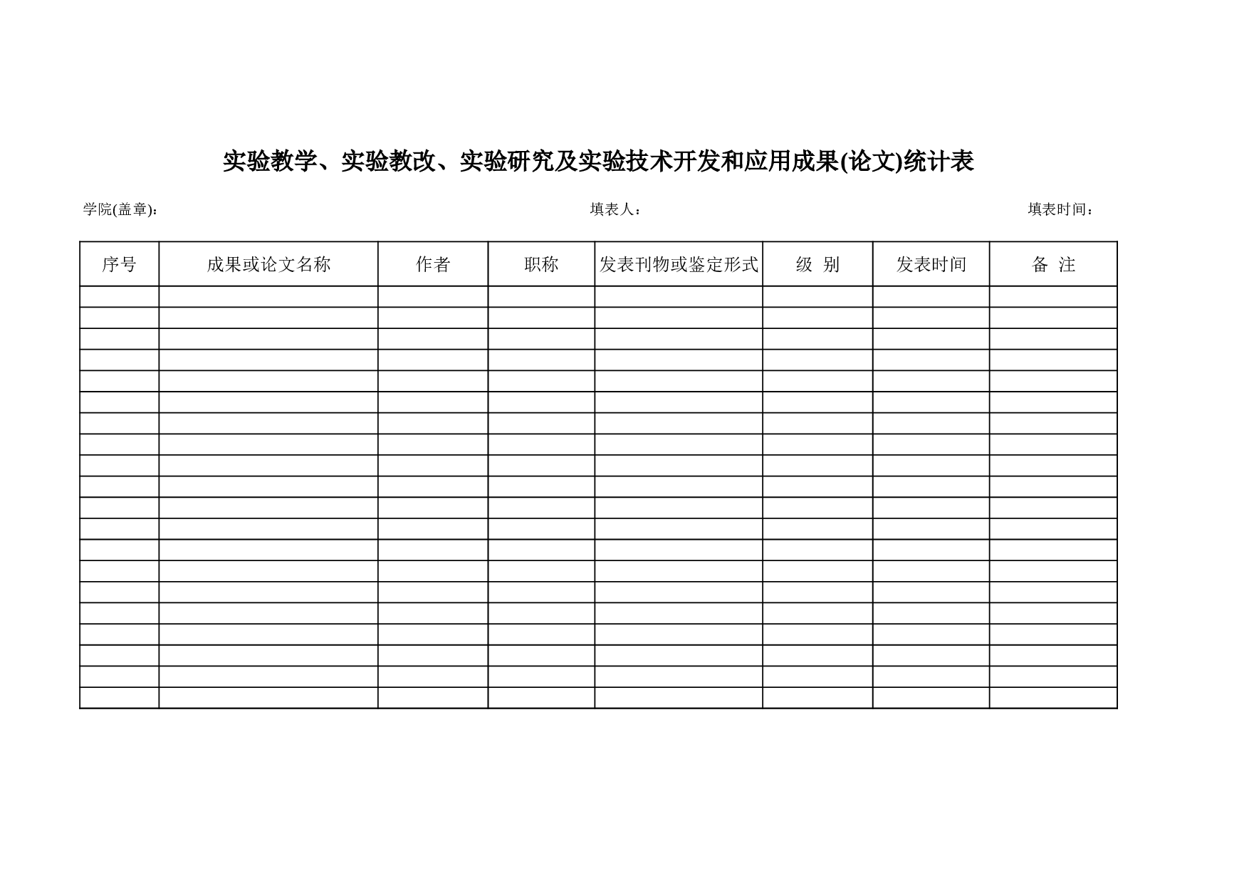 成果统计表.xls 第1页