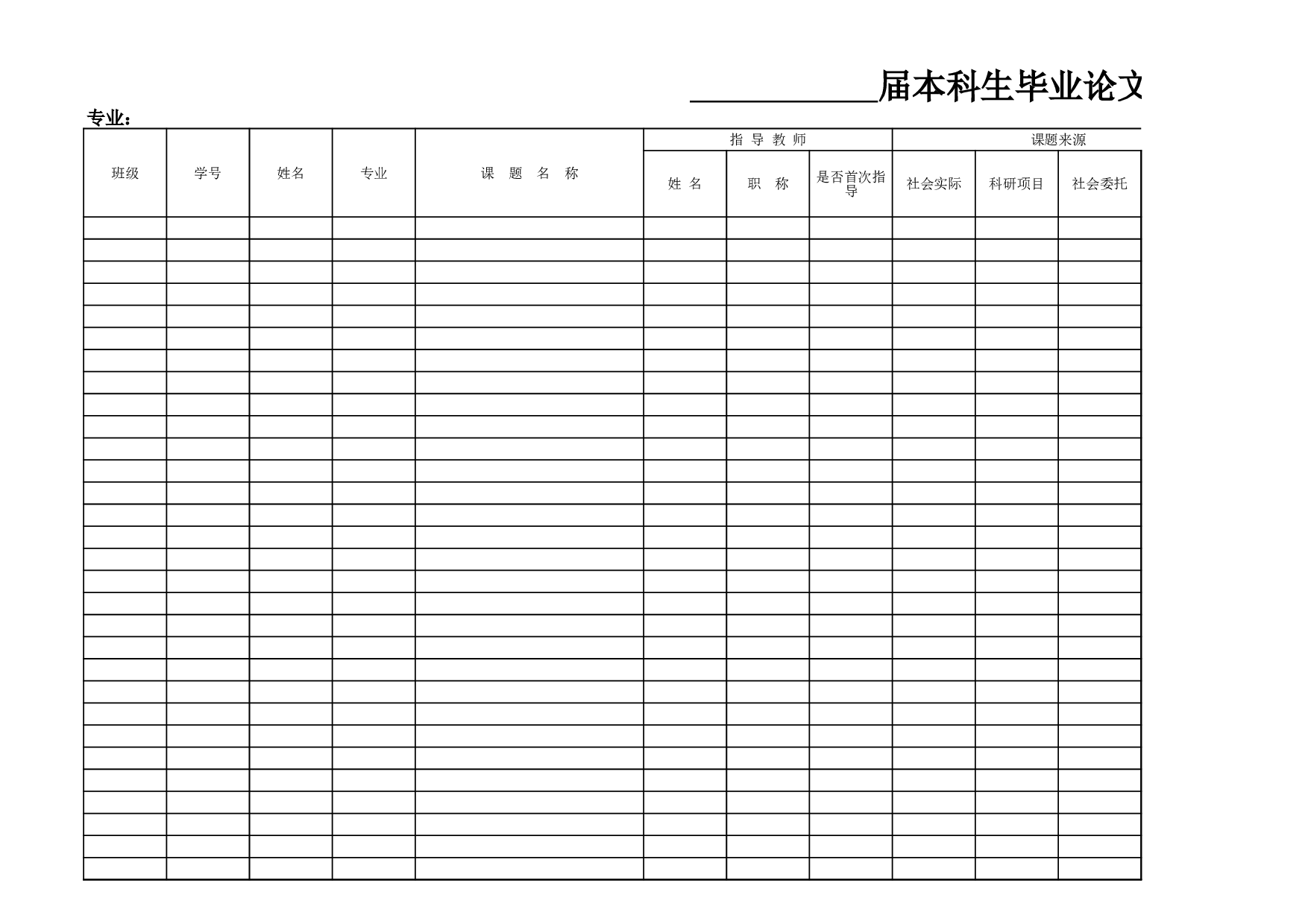 毕业设计表格.xls 第2页