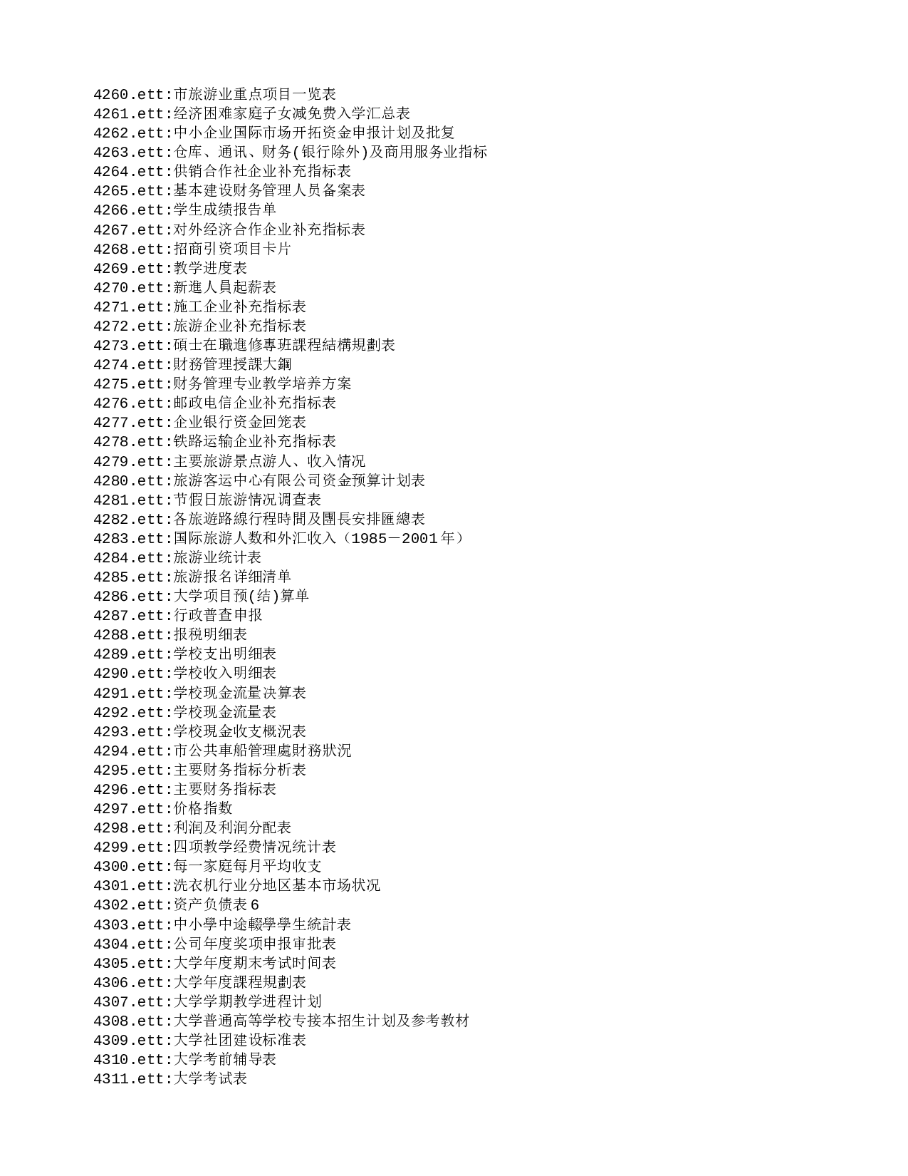 电子表格资源列表.txt 第6页