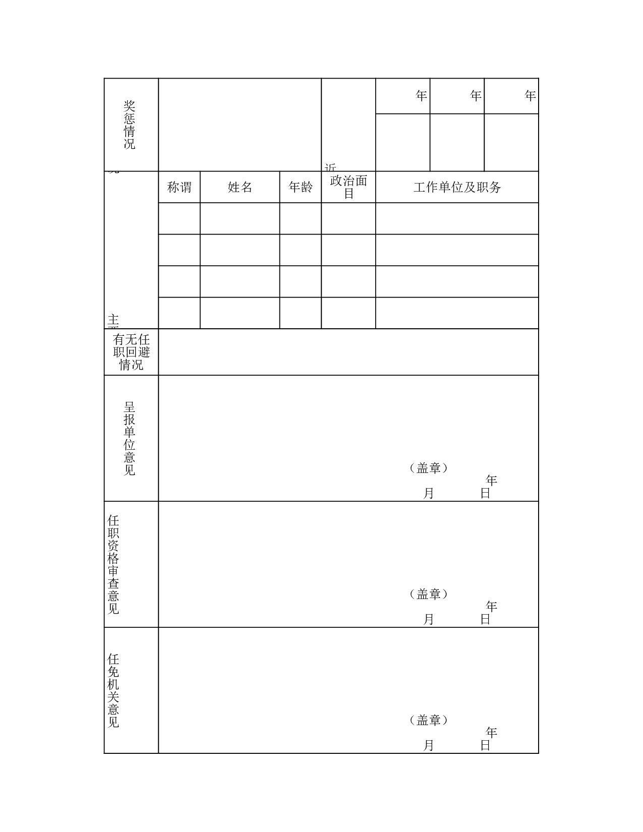 职务任免审批表.xls 第2页