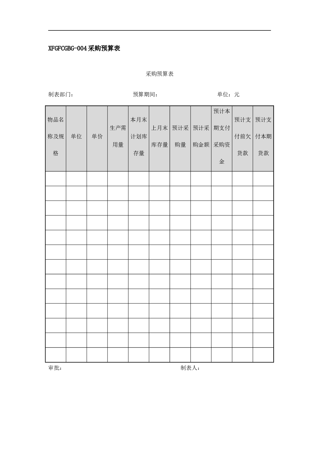 2.采购管理必备表格 48个 .doc 第5页