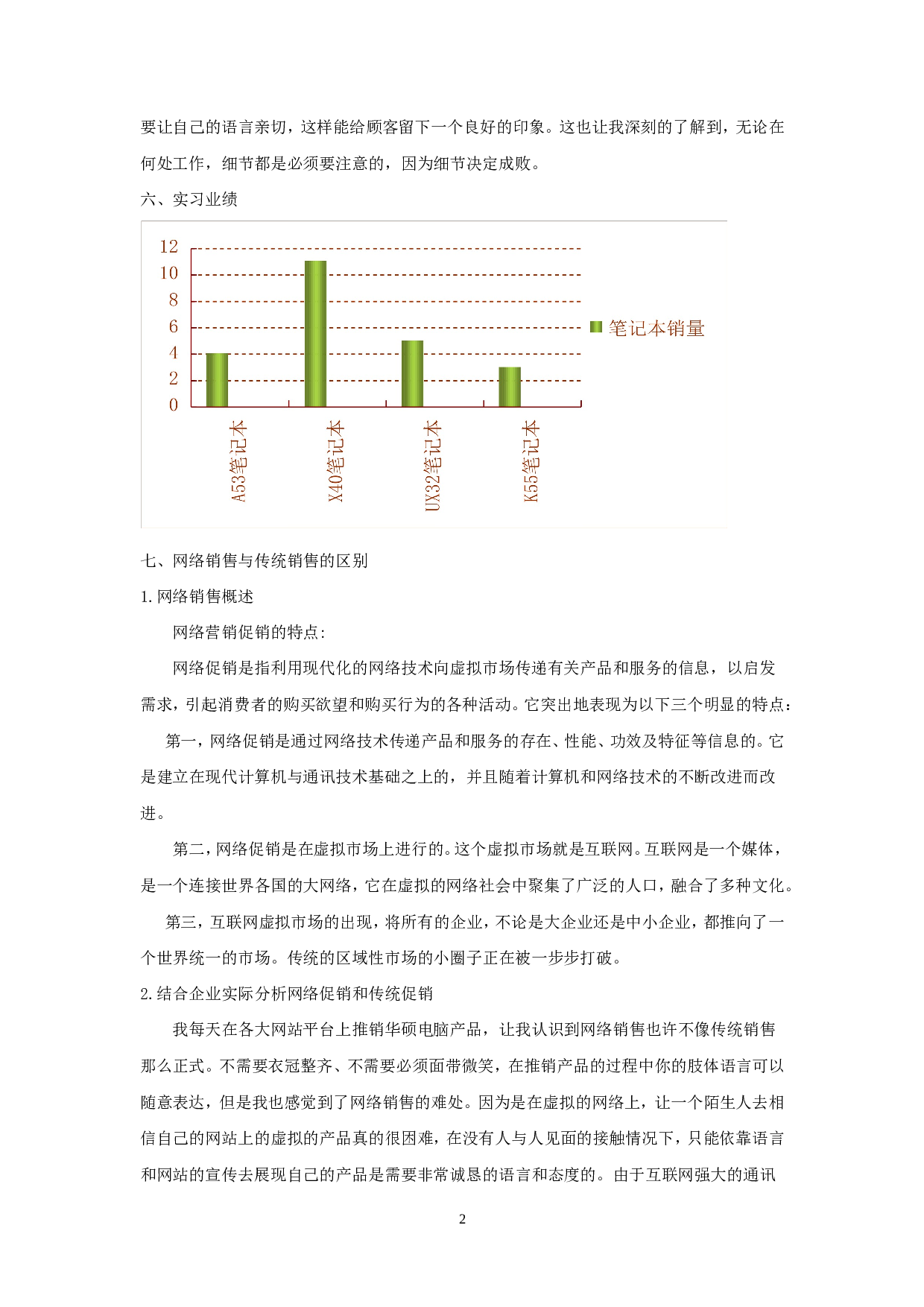 网络销售电脑实习报告3300.doc 第4页