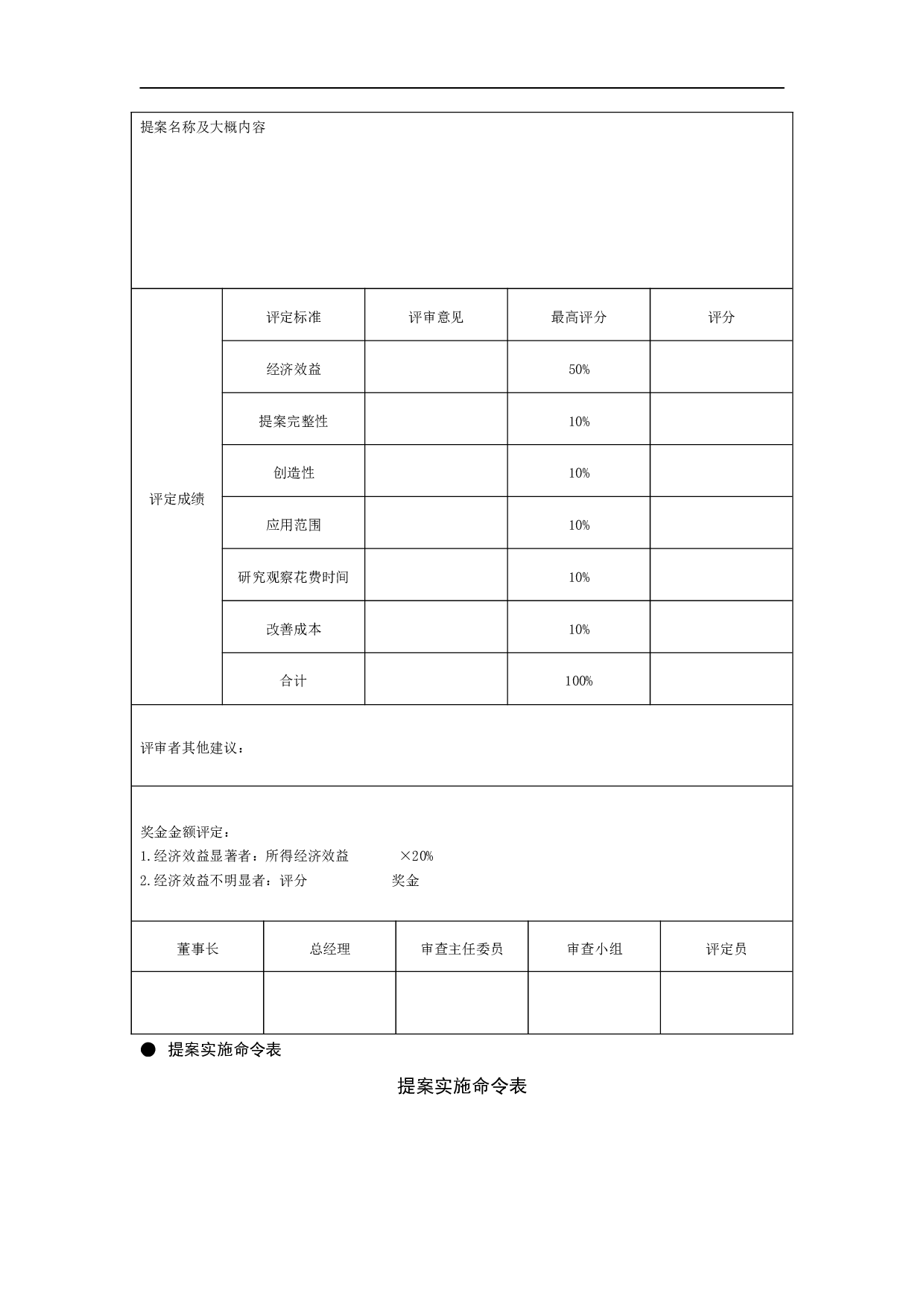 提案管理常用表格 10页.doc 第5页