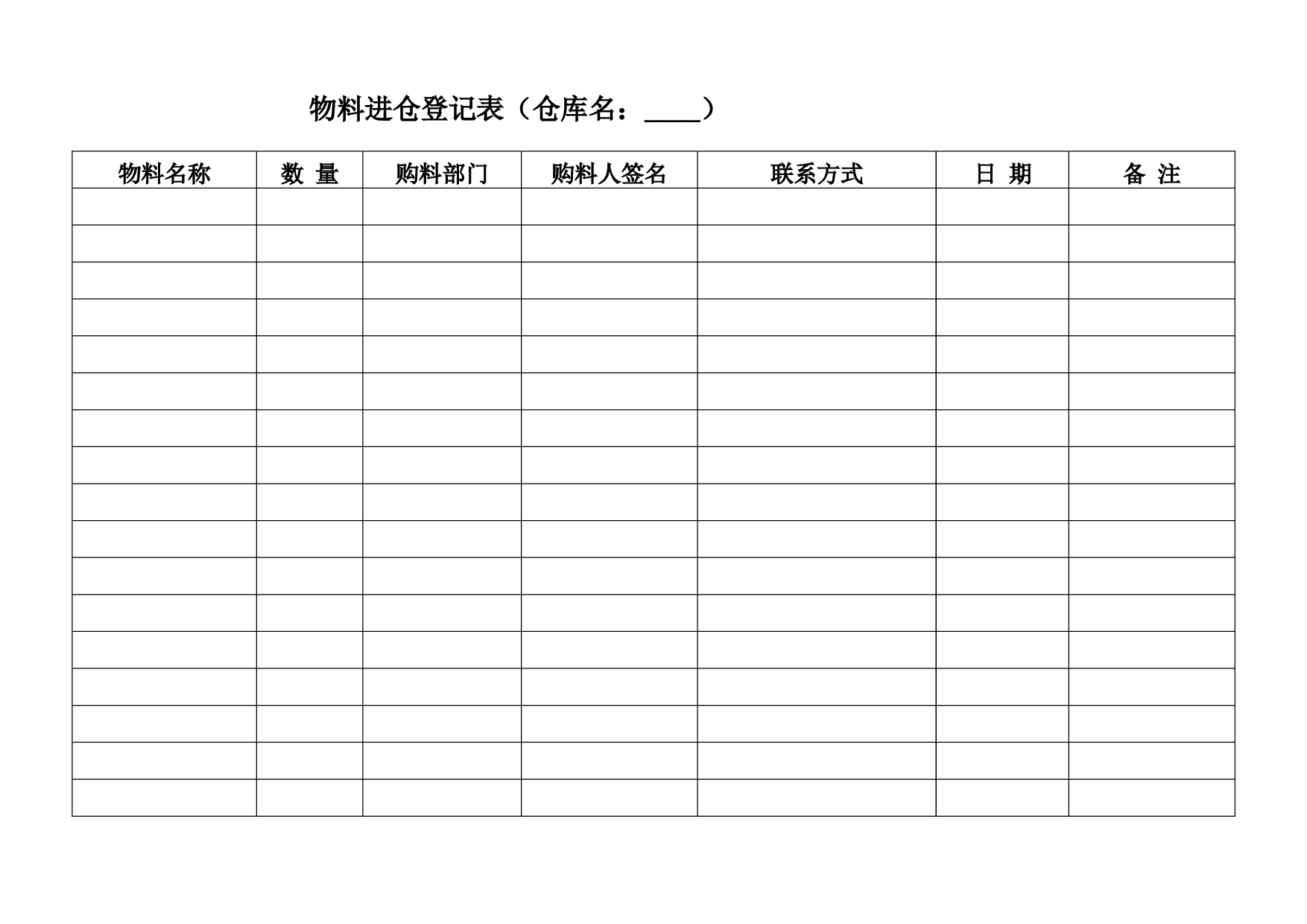 物料管理表格.doc 第1页