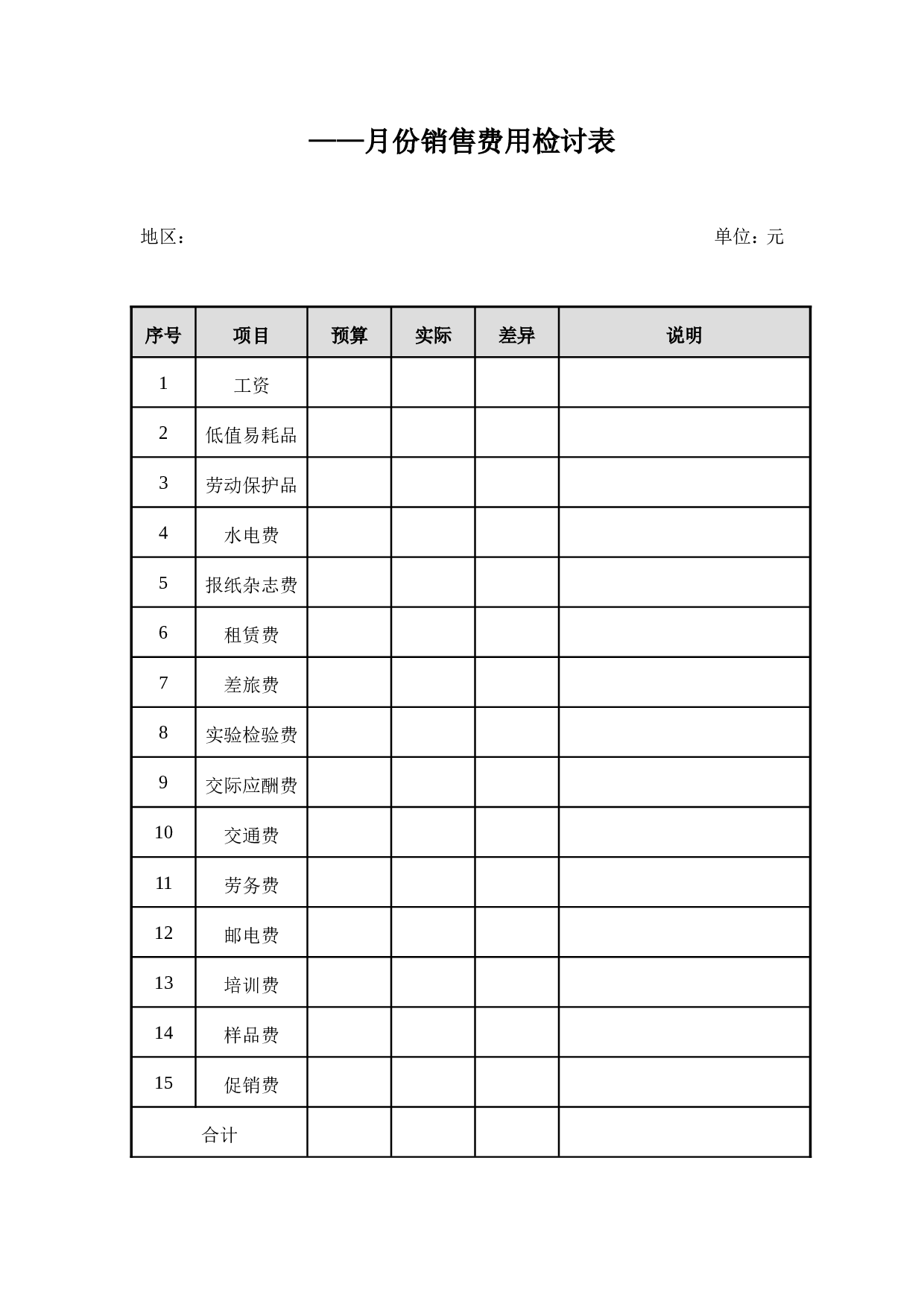 费用检讨表.doc 第1页