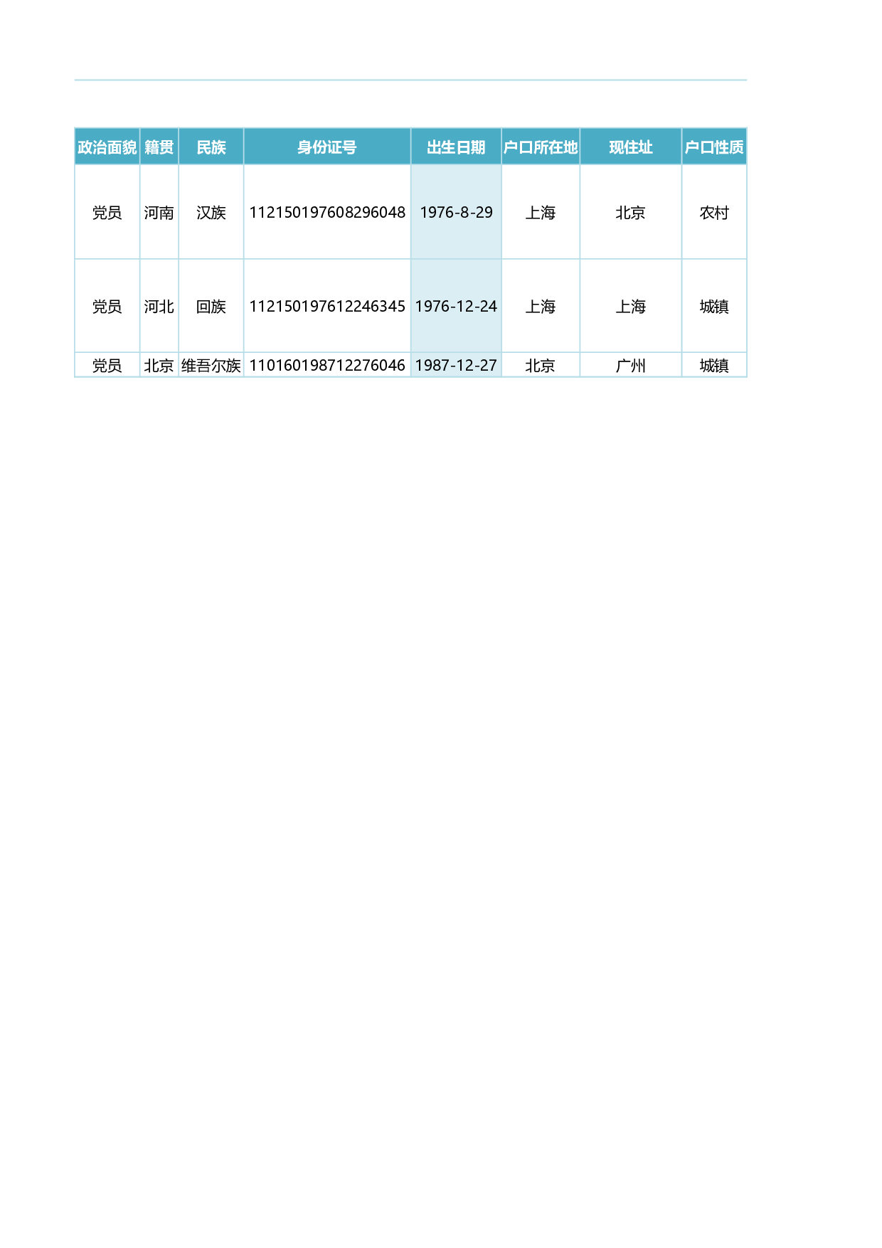 人事档案登记及查询系统.xlsx 第4页