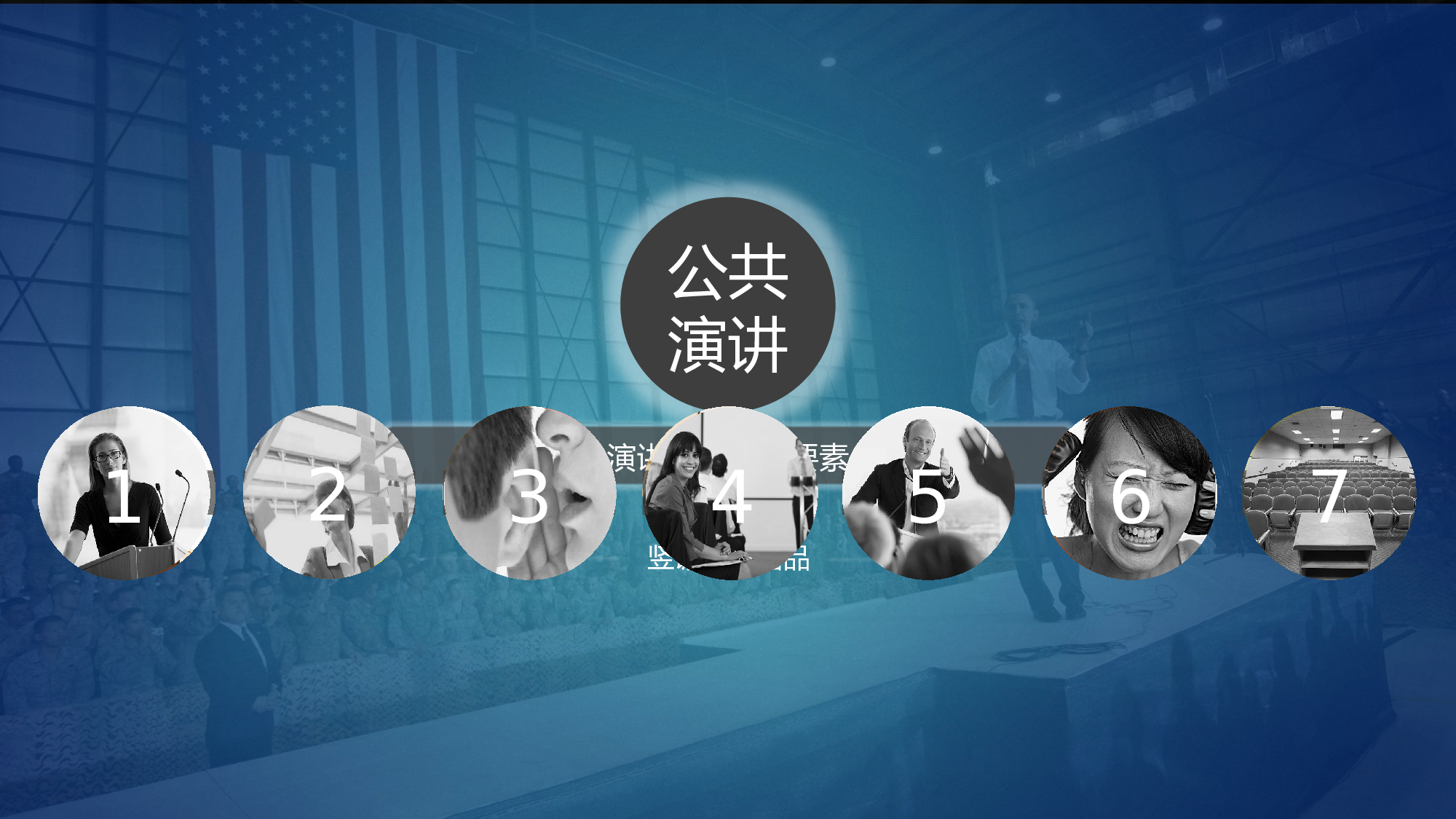 40.商务演讲与交流七大要素ppt模板.pptx 第1页