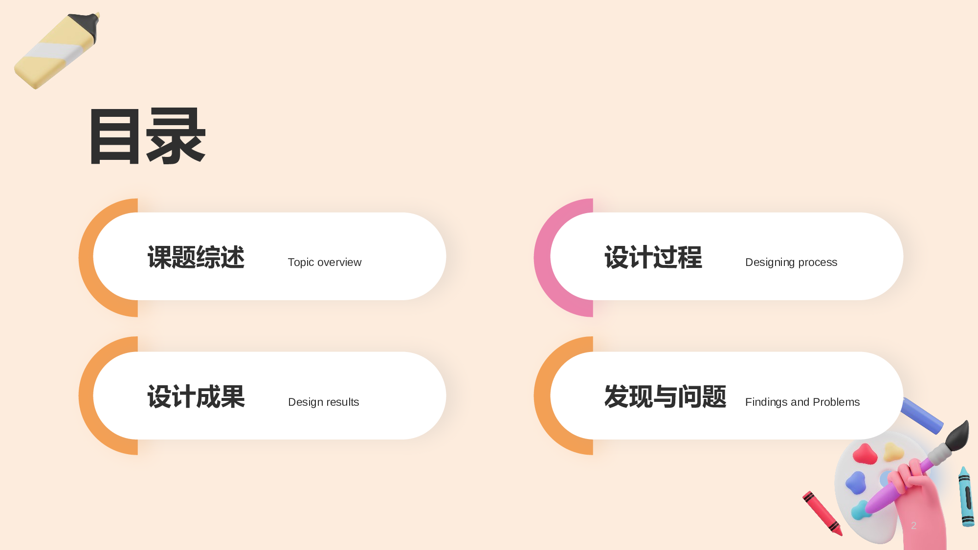 彩色创意美术系毕业答辩PPT.pptx 第2页