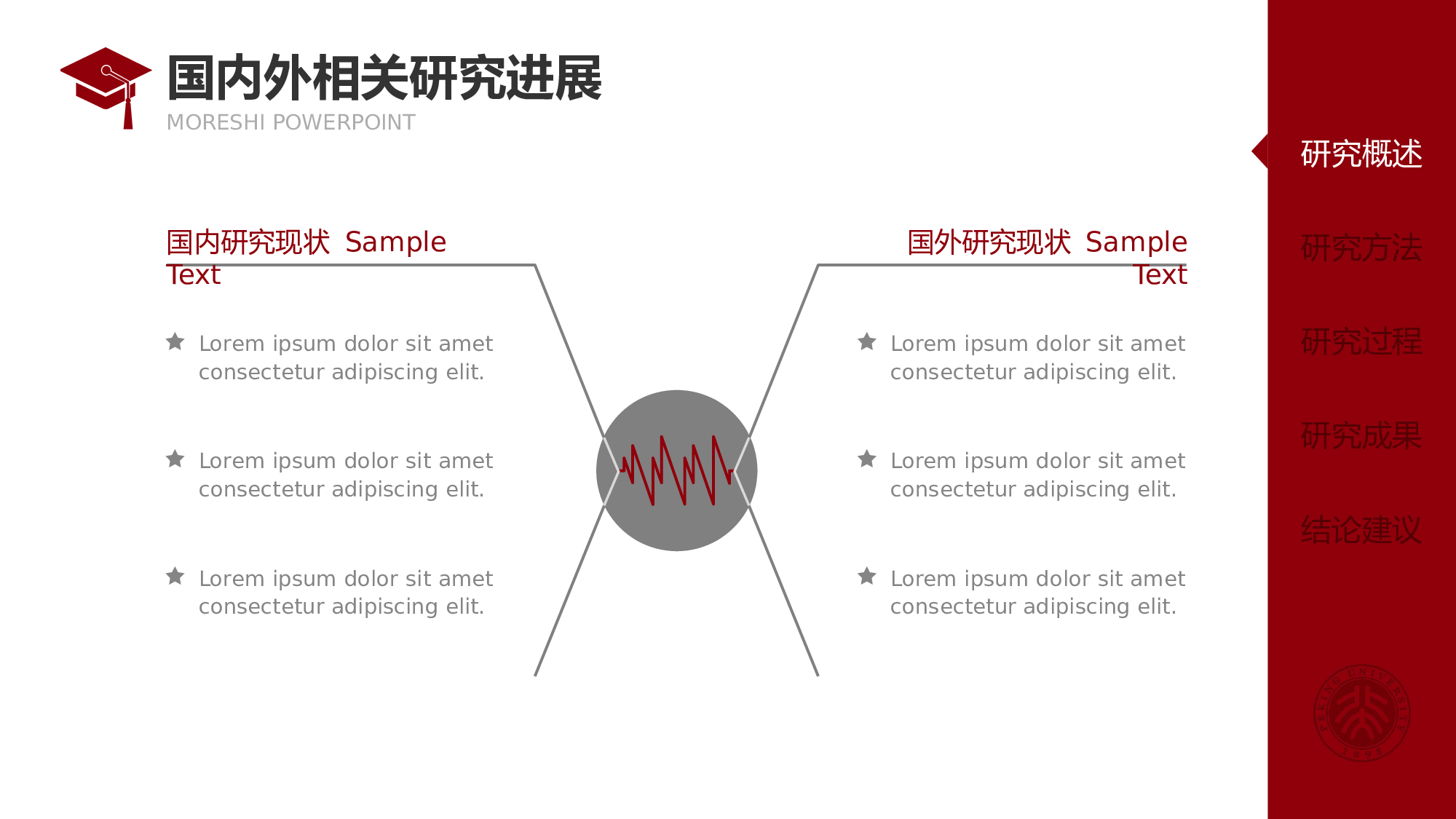 红色侧边导航论文答辩PPT模板.pptx 第6页