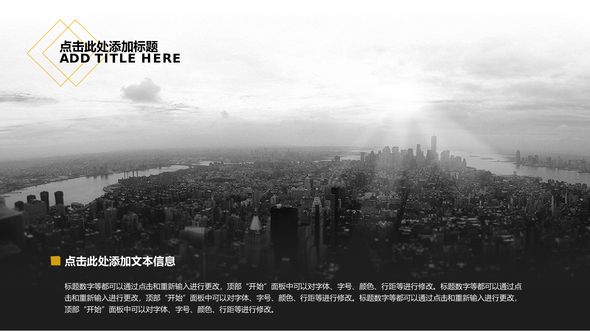 黑色质感皮纹欧美风PPT模板.pptx 第6页