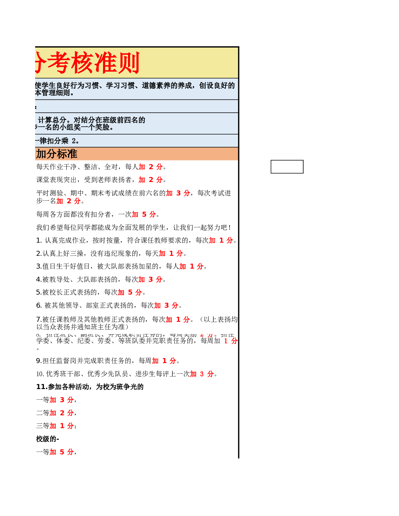 班级积分管理考核细则-60291fca8449.xlsx 第3页