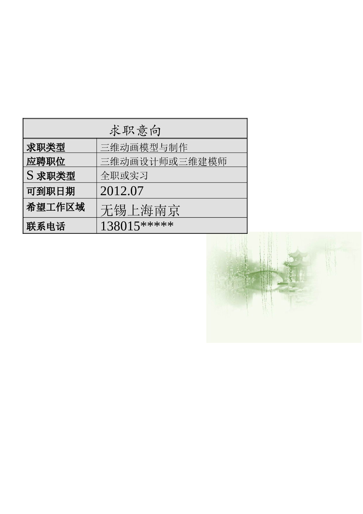 038.设计简历_罗列式_适用于应届生_3页式_无内容_有封面.doc 第4页