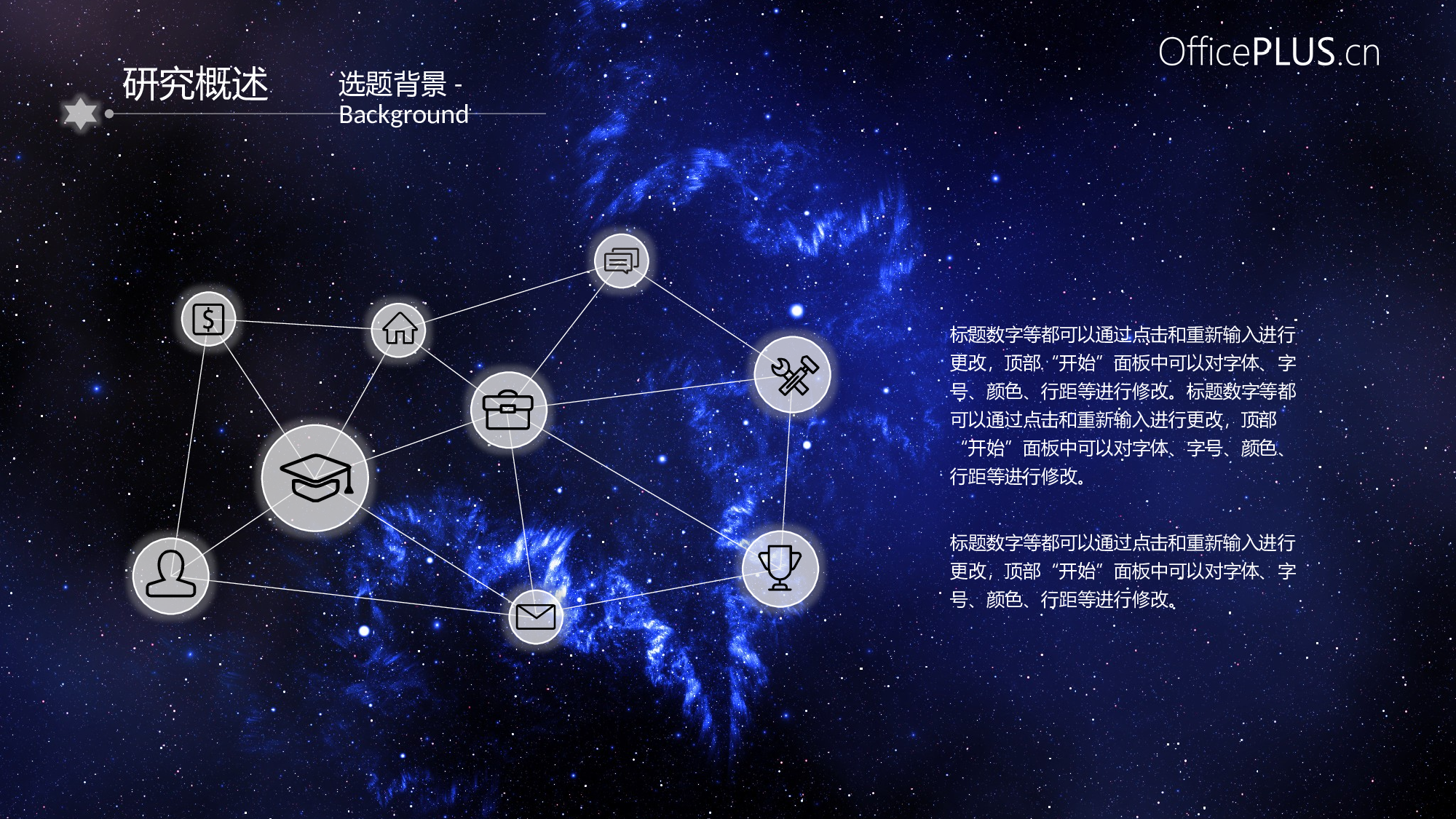 毕业答辩-大气星空-宇宙深蓝-PPT模板.pptx 第4页