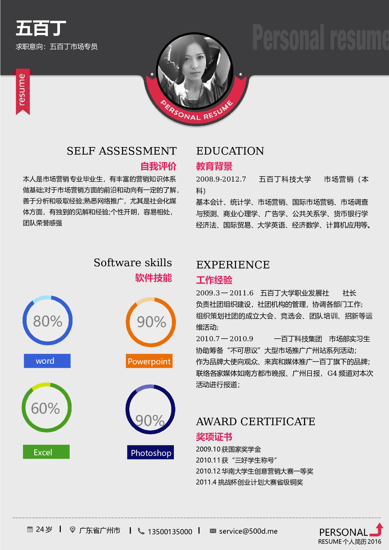 3.五百丁分割线简历.docx 第1页