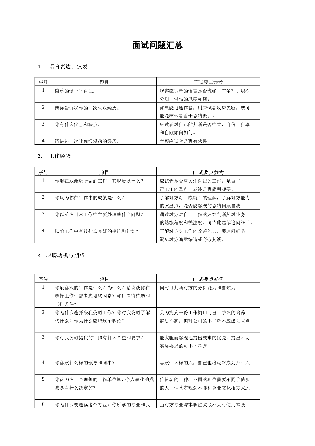 02-面试问题汇总.doc 第1页
