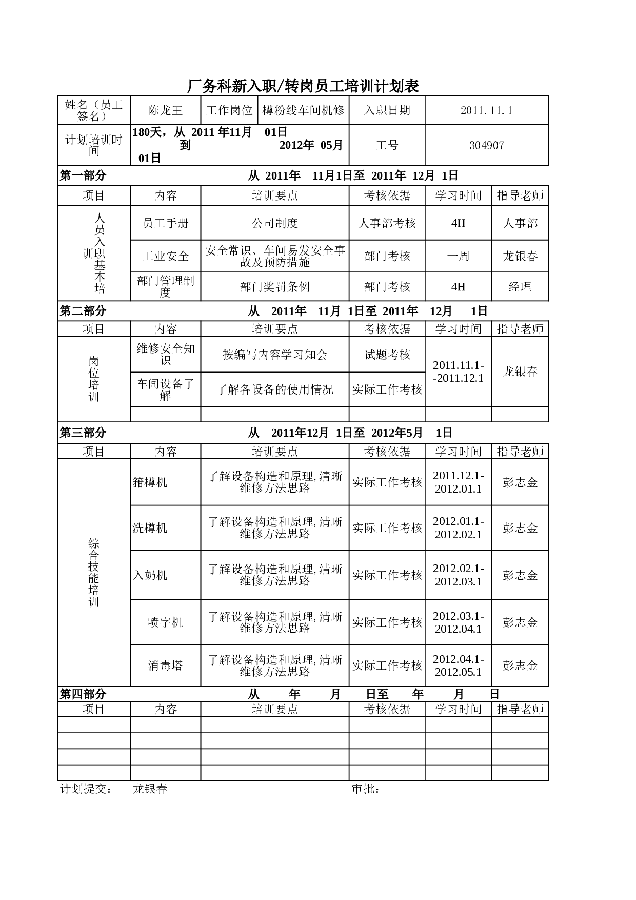 18_新员工培训评估报告_(工程部).xls 第2页