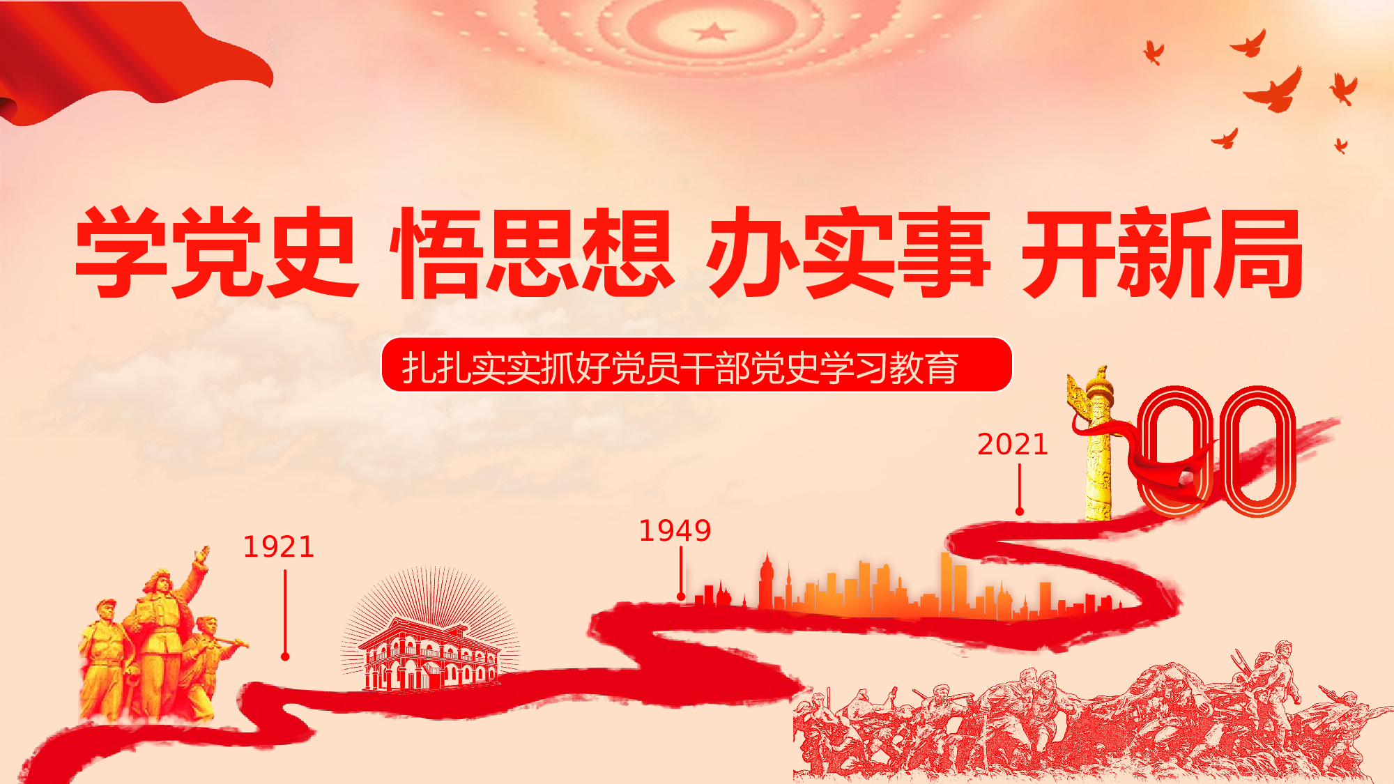 0138【建党百年党史学习宣传ppt.pptx 第1页