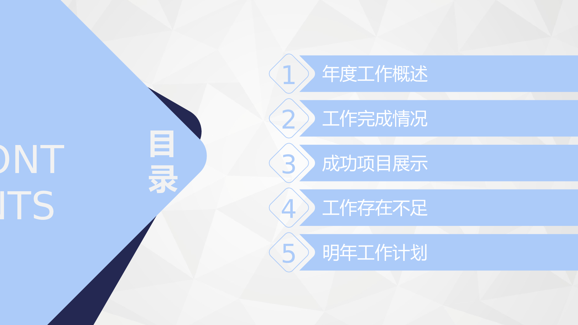 0128 蓝色年终总结工作计划模板.pptx 第3页